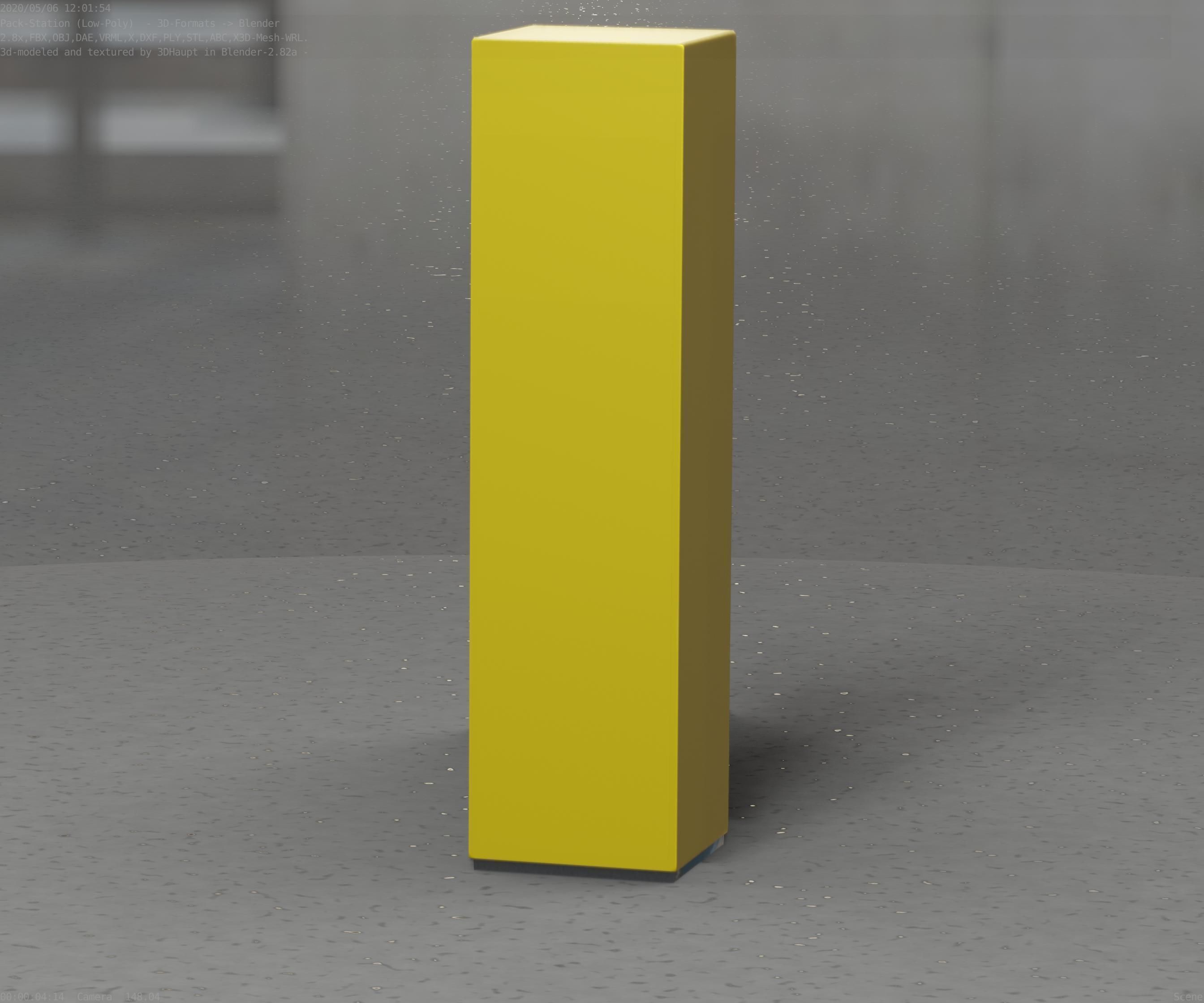 Packstation Object -2- Packstation-Interface-PC Low-poly 3D model_55