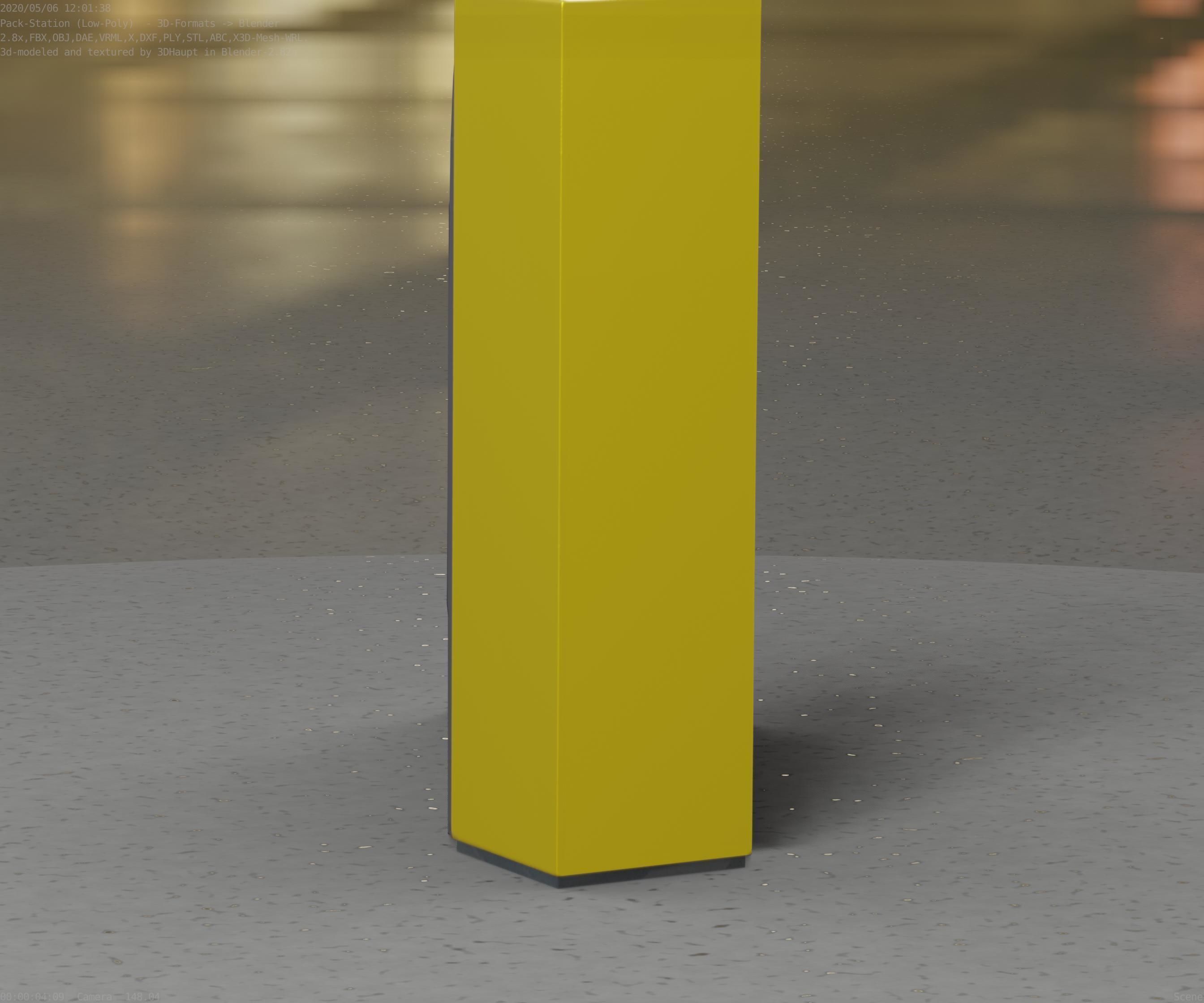 Packstation Object -2- Packstation-Interface-PC Low-poly 3D model_50