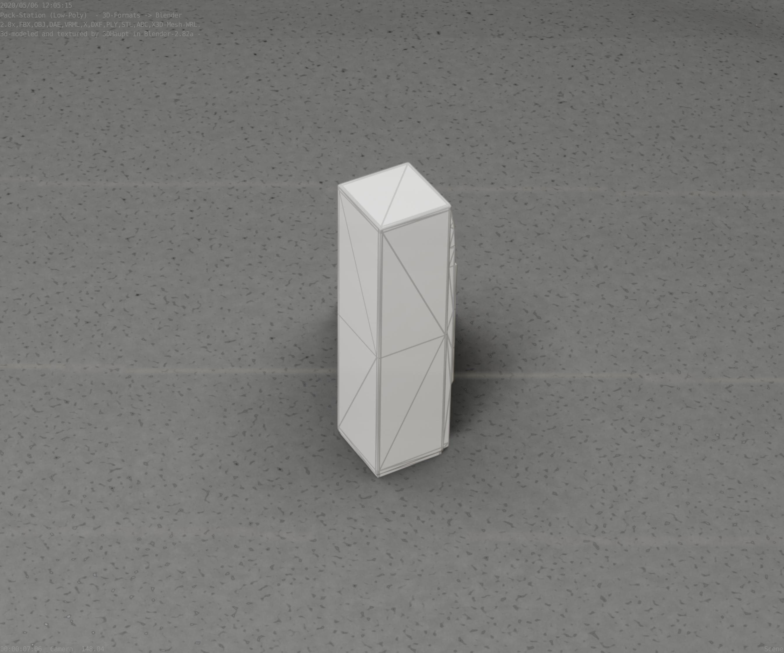 Packstation Object -2- Packstation-Interface-PC Low-poly 3D model_93