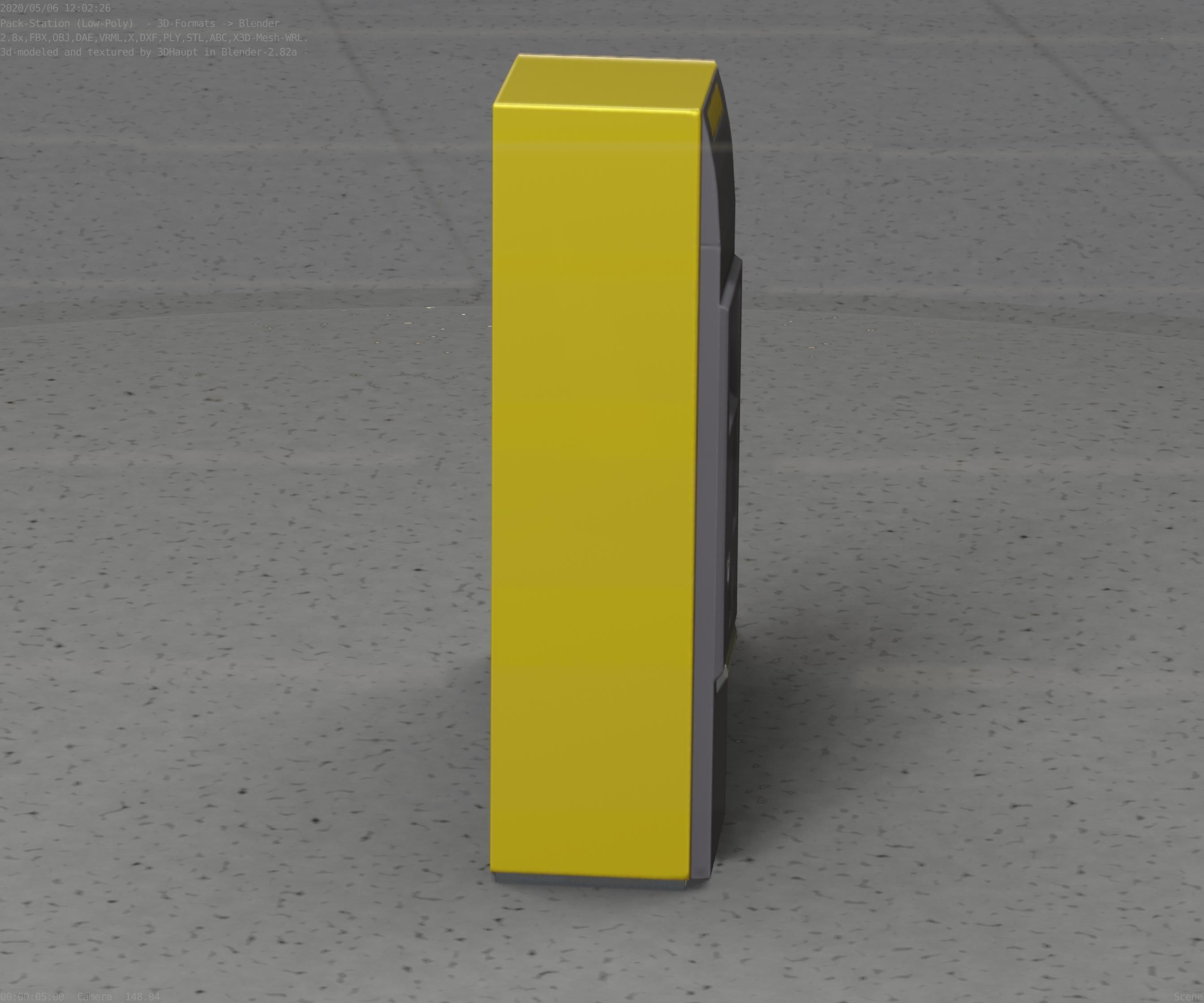 Packstation Object -2- Packstation-Interface-PC Low-poly 3D model_65