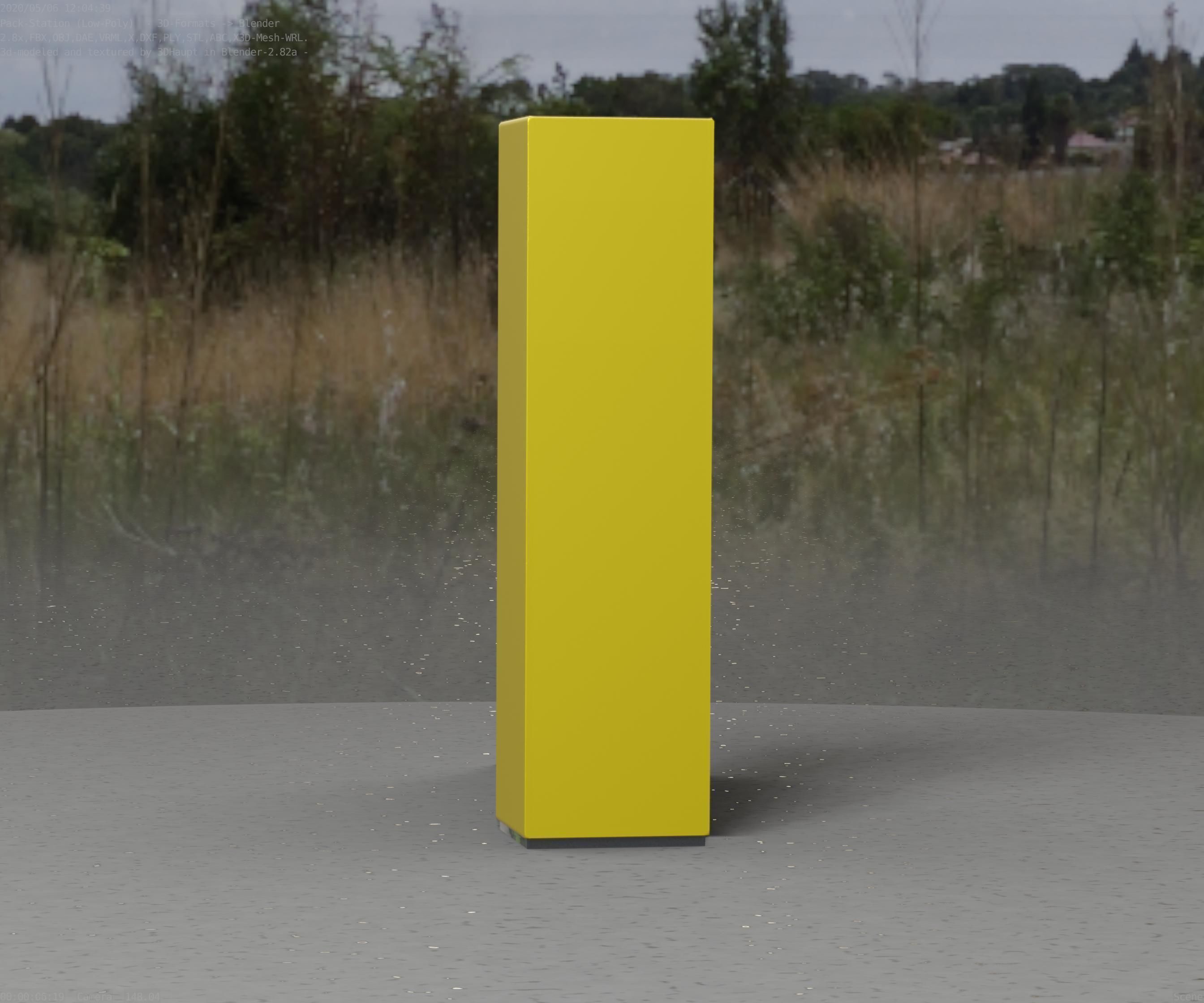 Packstation Object -2- Packstation-Interface-PC Low-poly 3D model_81