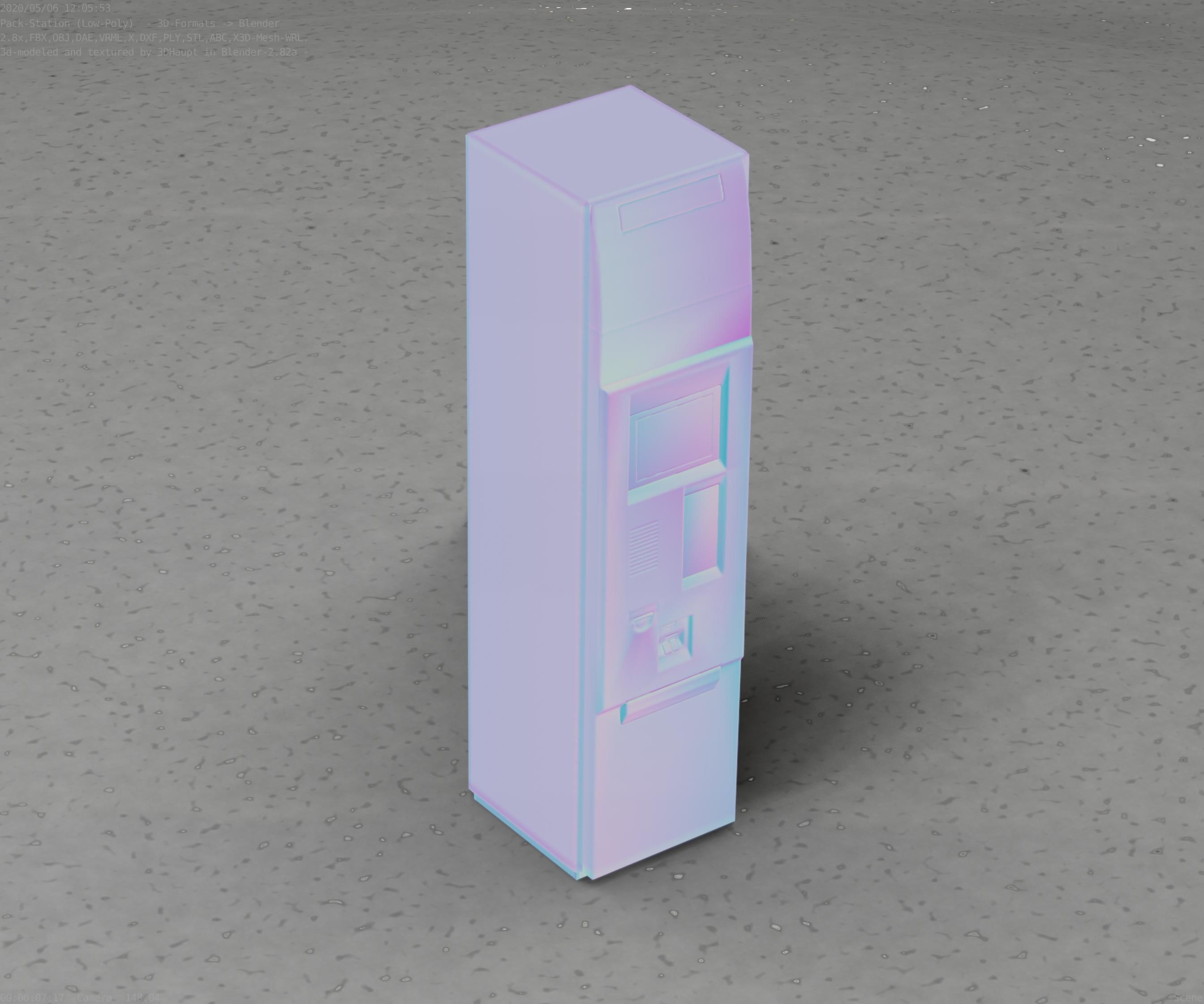 Packstation Object -2- Packstation-Interface-PC Low-poly 3D model_85
