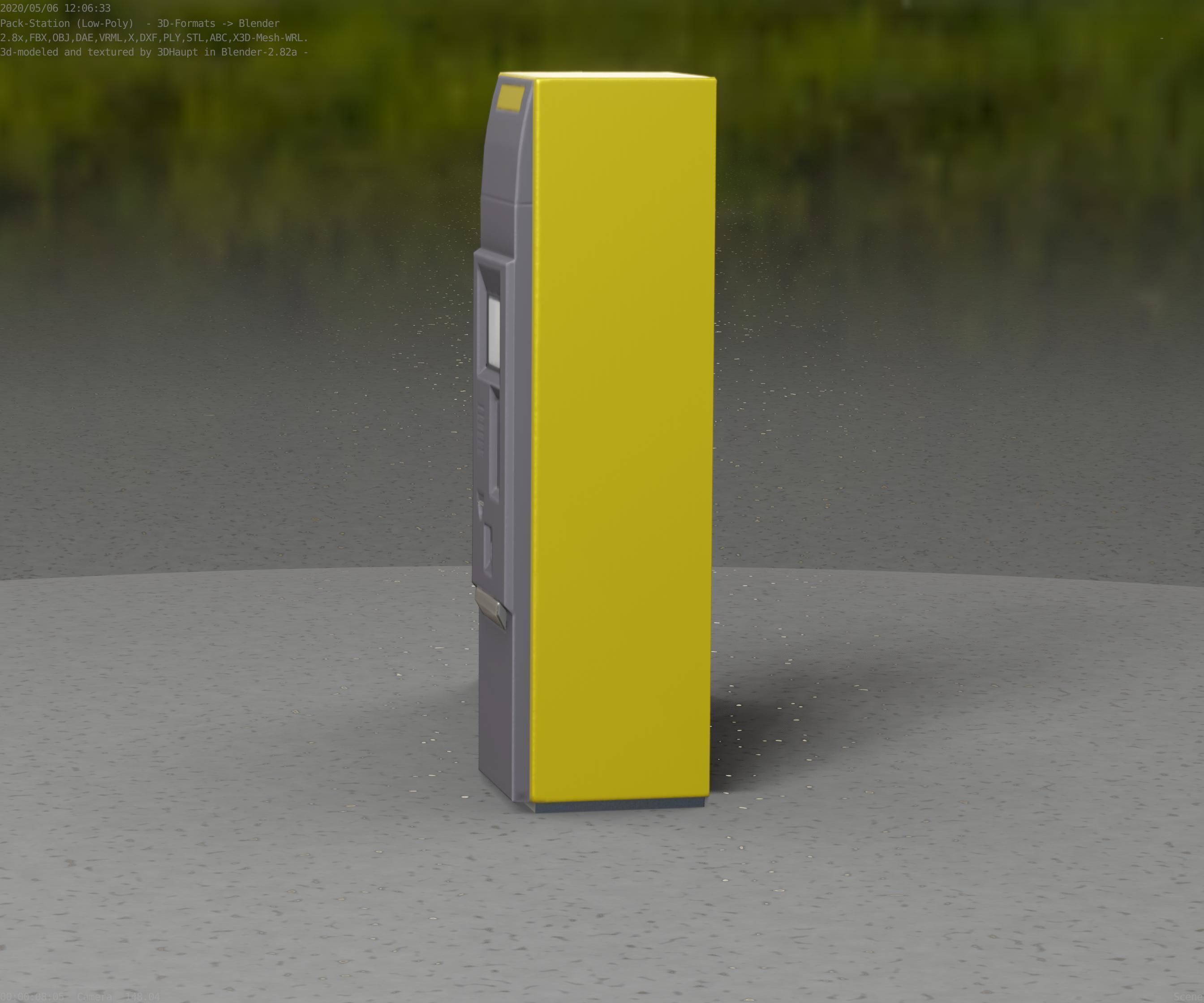 Packstation Object -2- Packstation-Interface-PC Low-poly 3D model_99
