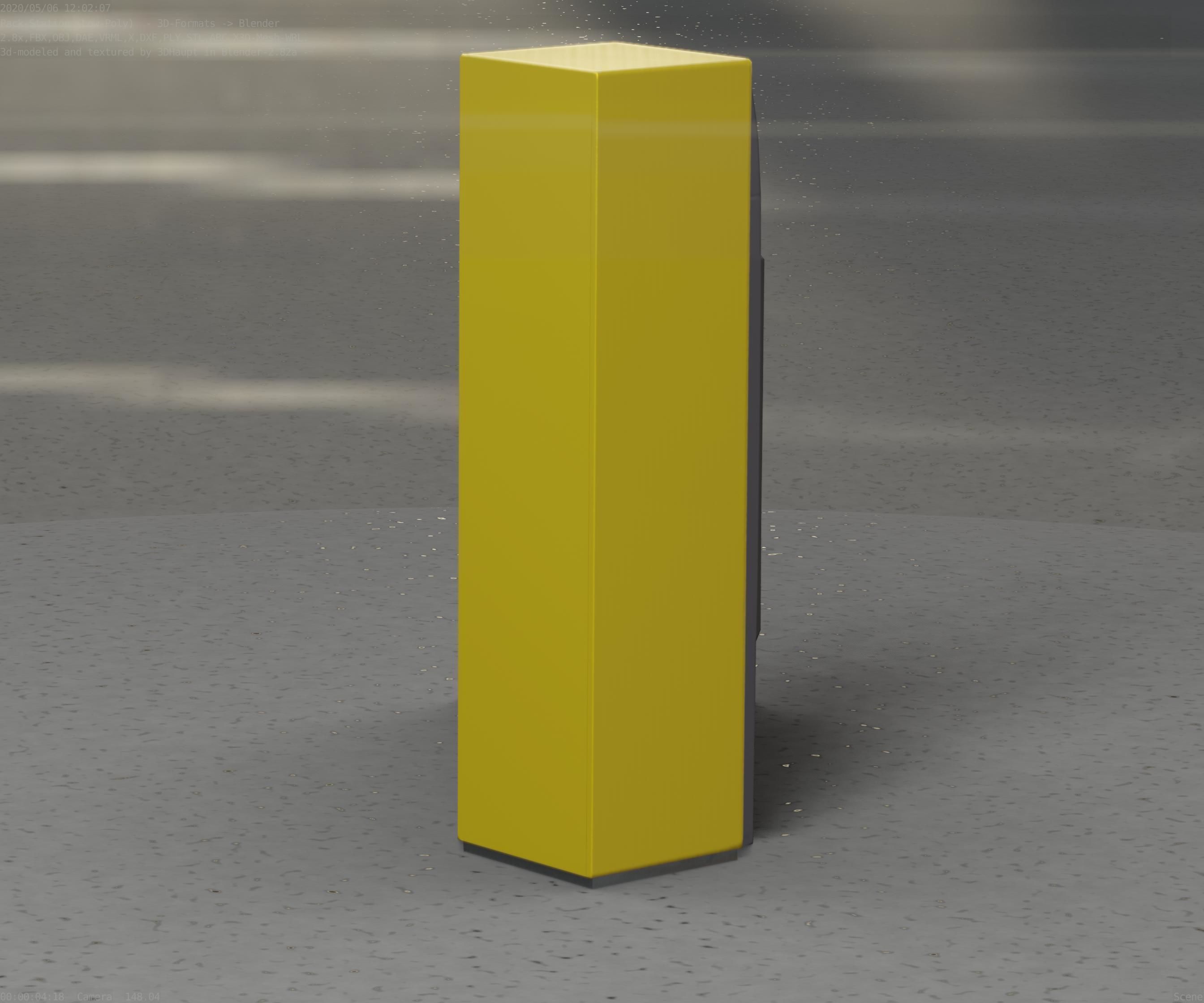 Packstation Object -2- Packstation-Interface-PC Low-poly 3D model_59