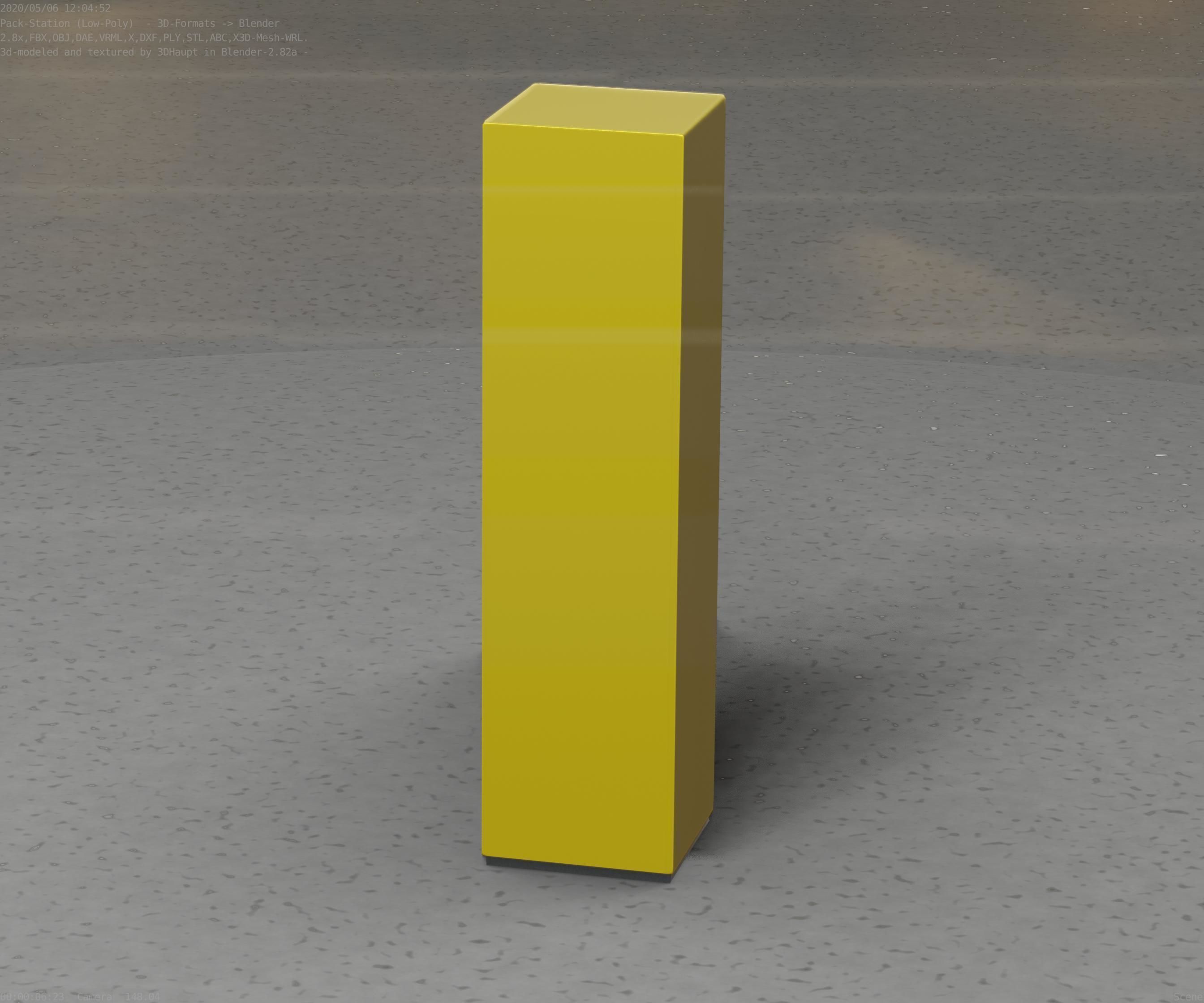 Packstation Object -2- Packstation-Interface-PC Low-poly 3D model_86