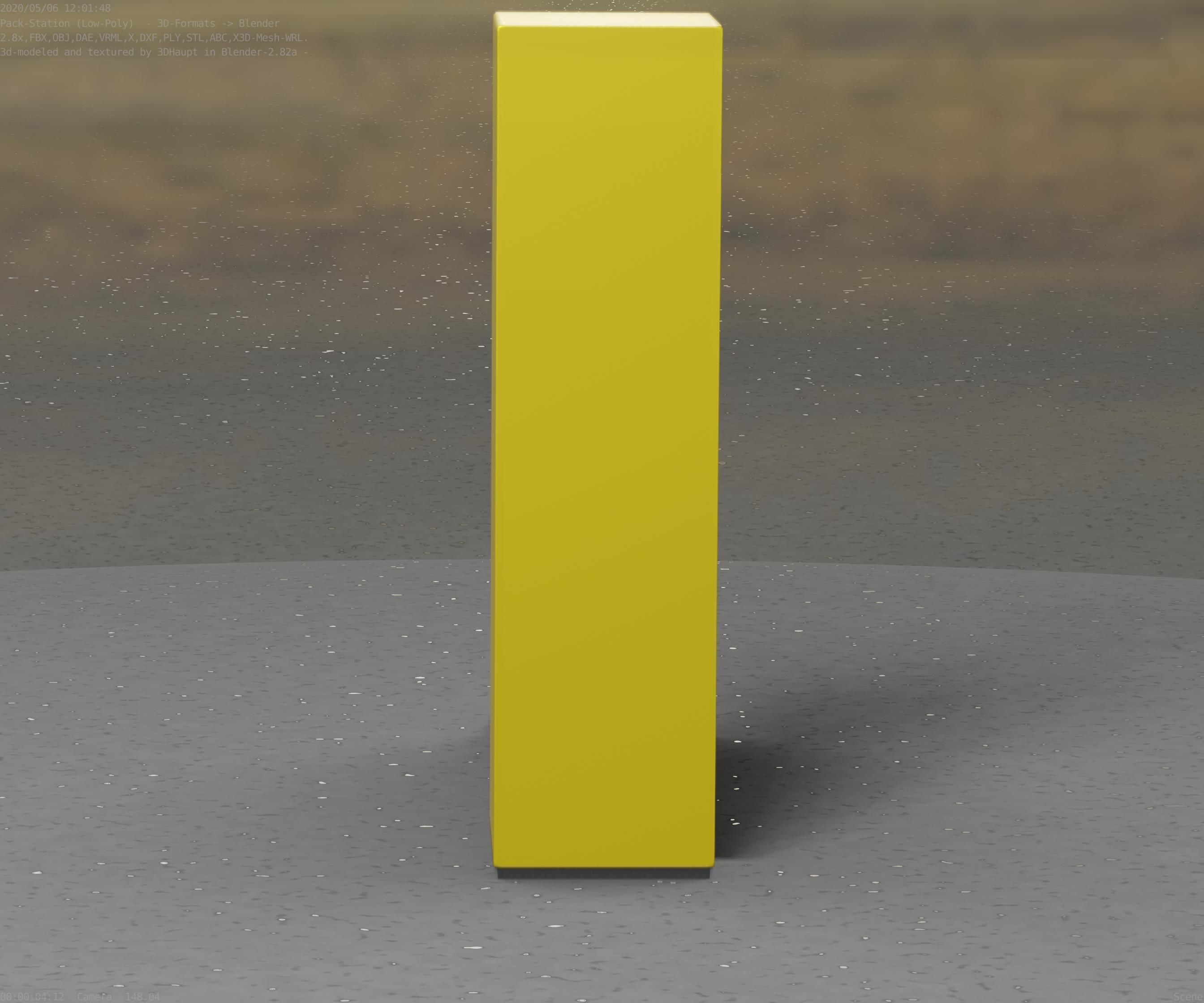 Packstation Object -2- Packstation-Interface-PC Low-poly 3D model_53