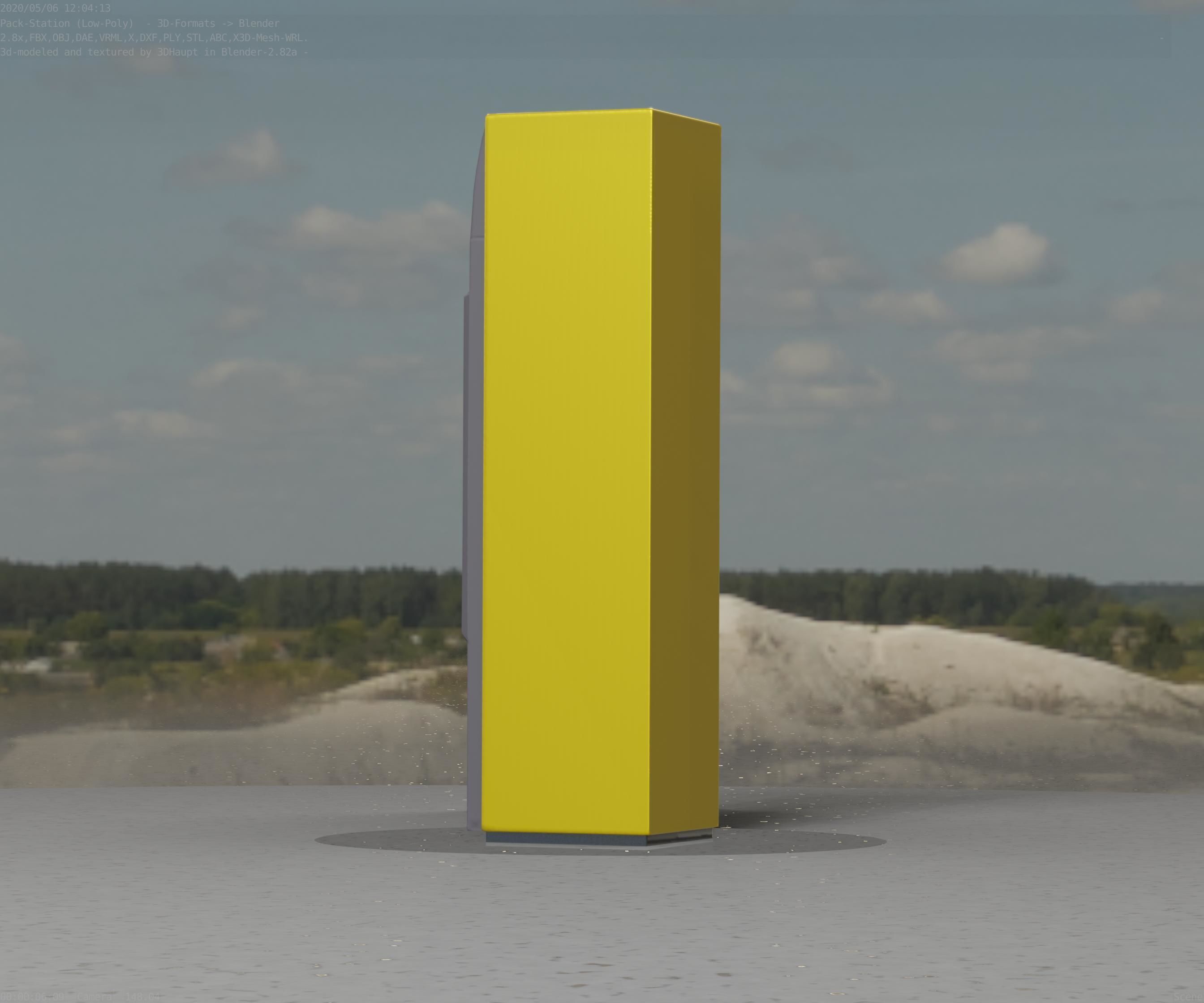 Packstation Object -2- Packstation-Interface-PC Low-poly 3D model_71