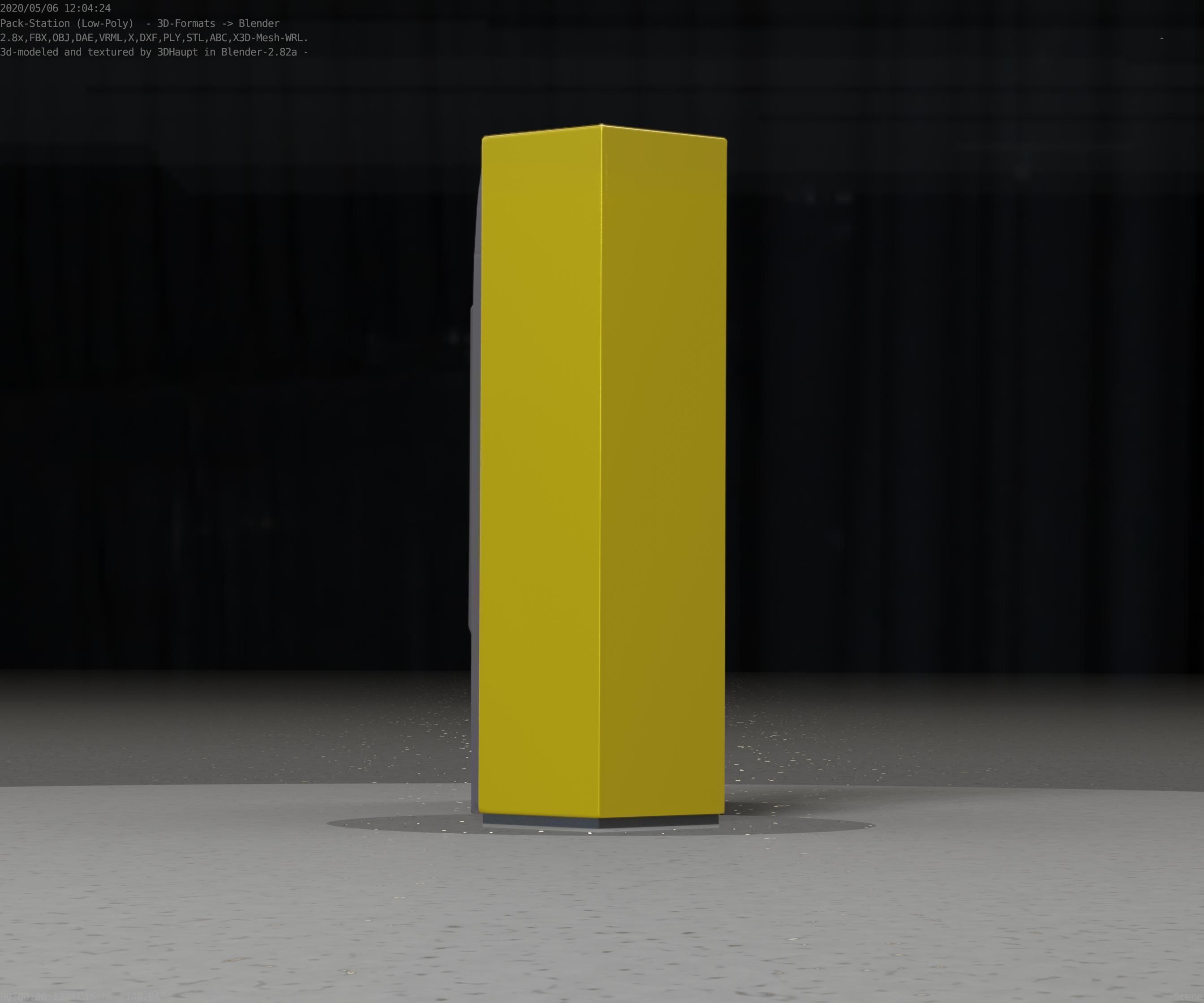 Packstation Object -2- Packstation-Interface-PC Low-poly 3D model_75