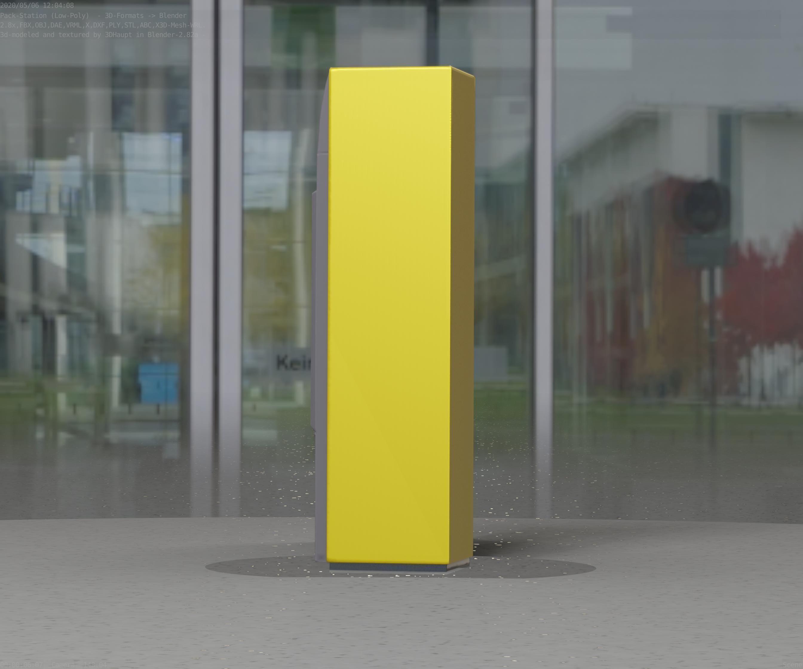 Packstation Object -2- Packstation-Interface-PC Low-poly 3D model_69