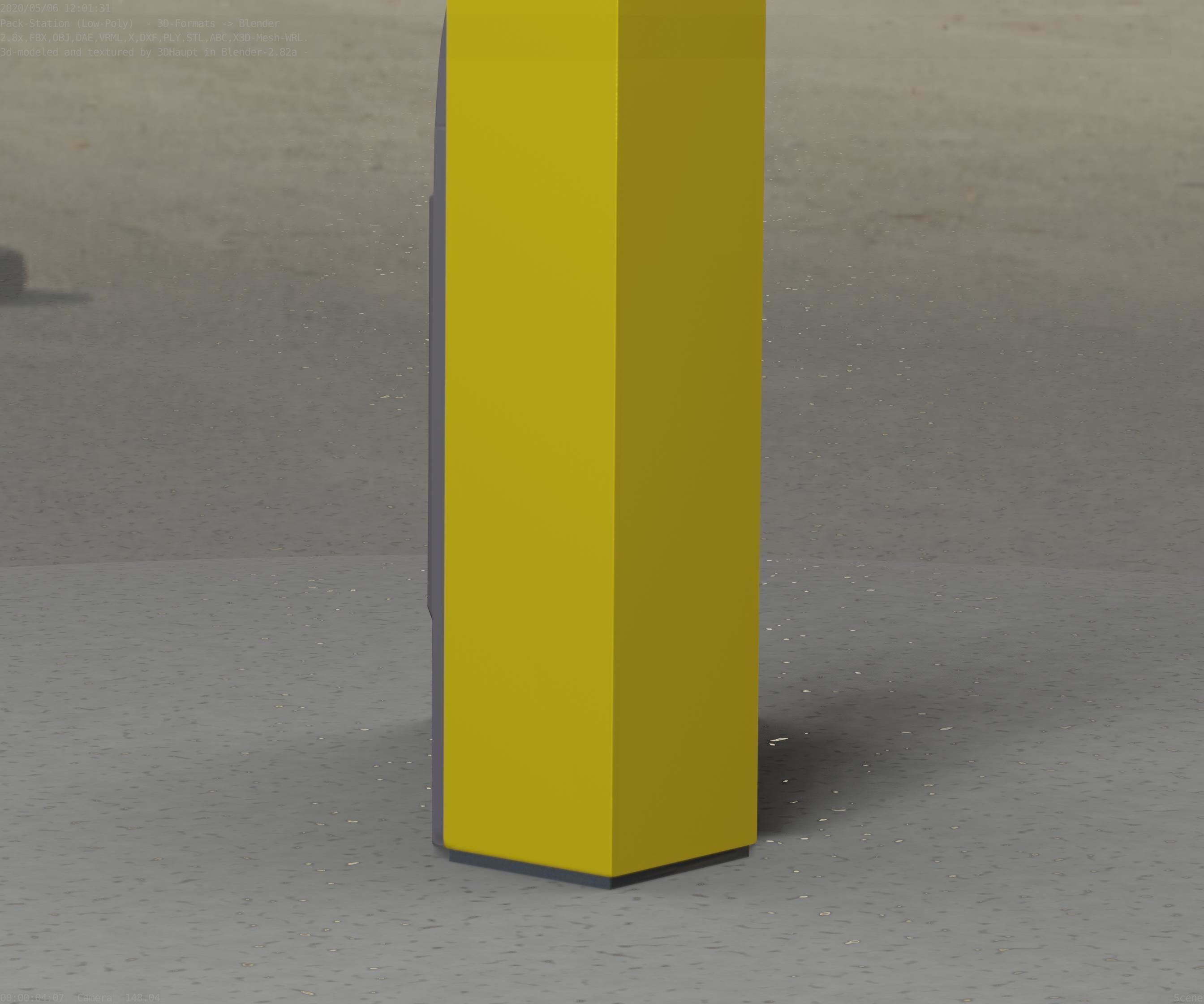 Packstation Object -2- Packstation-Interface-PC Low-poly 3D model_48