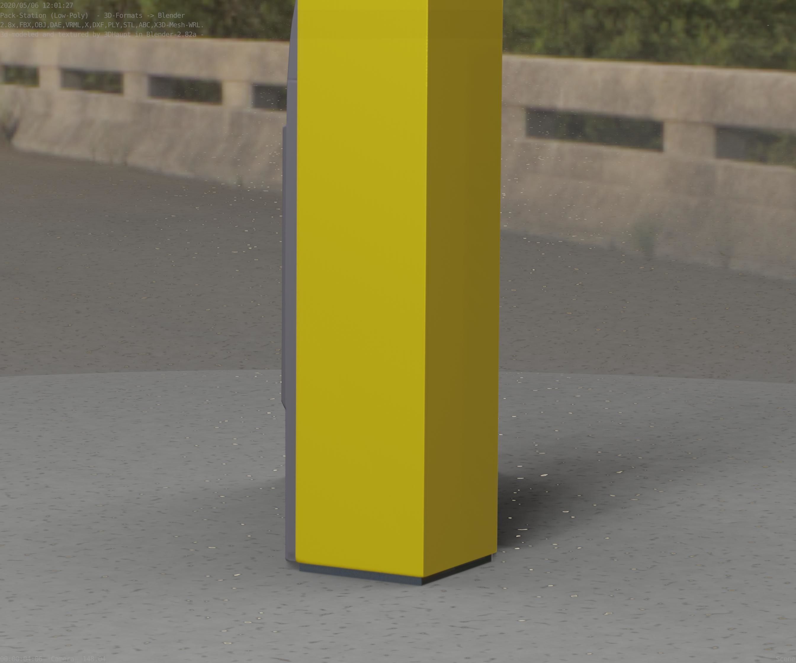 Packstation Object -2- Packstation-Interface-PC Low-poly 3D model_47