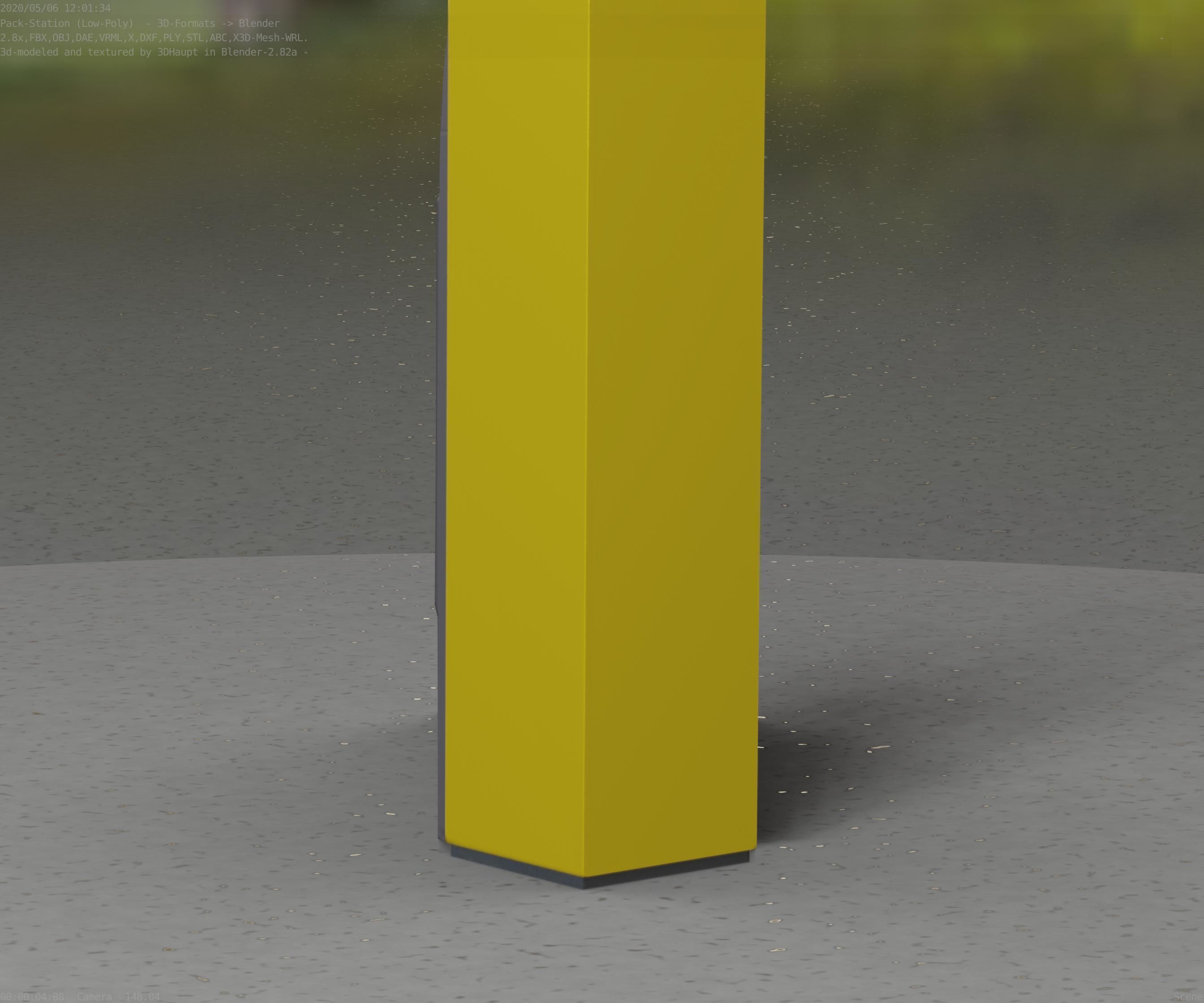 Packstation Object -2- Packstation-Interface-PC Low-poly 3D model_49