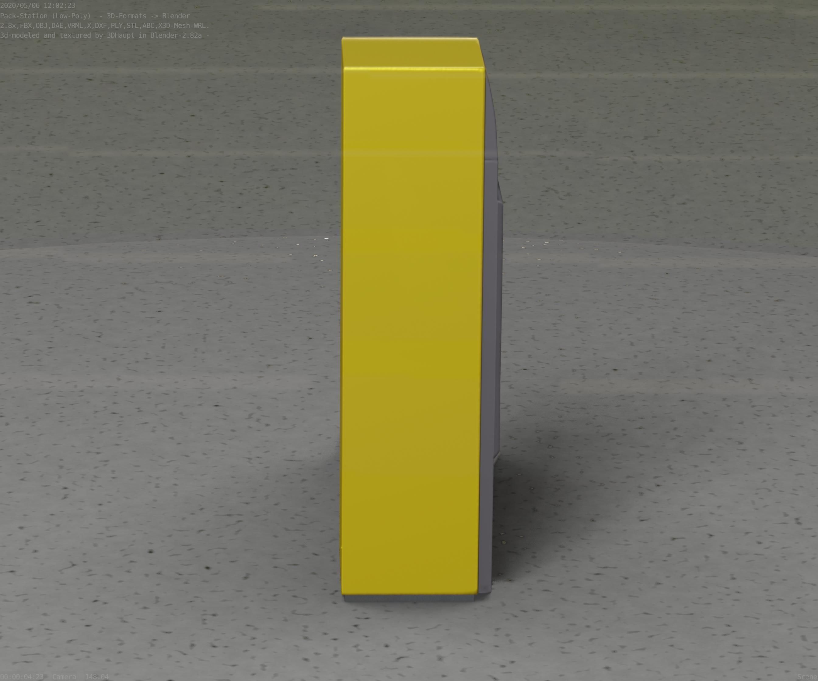 Packstation Object -2- Packstation-Interface-PC Low-poly 3D model_64