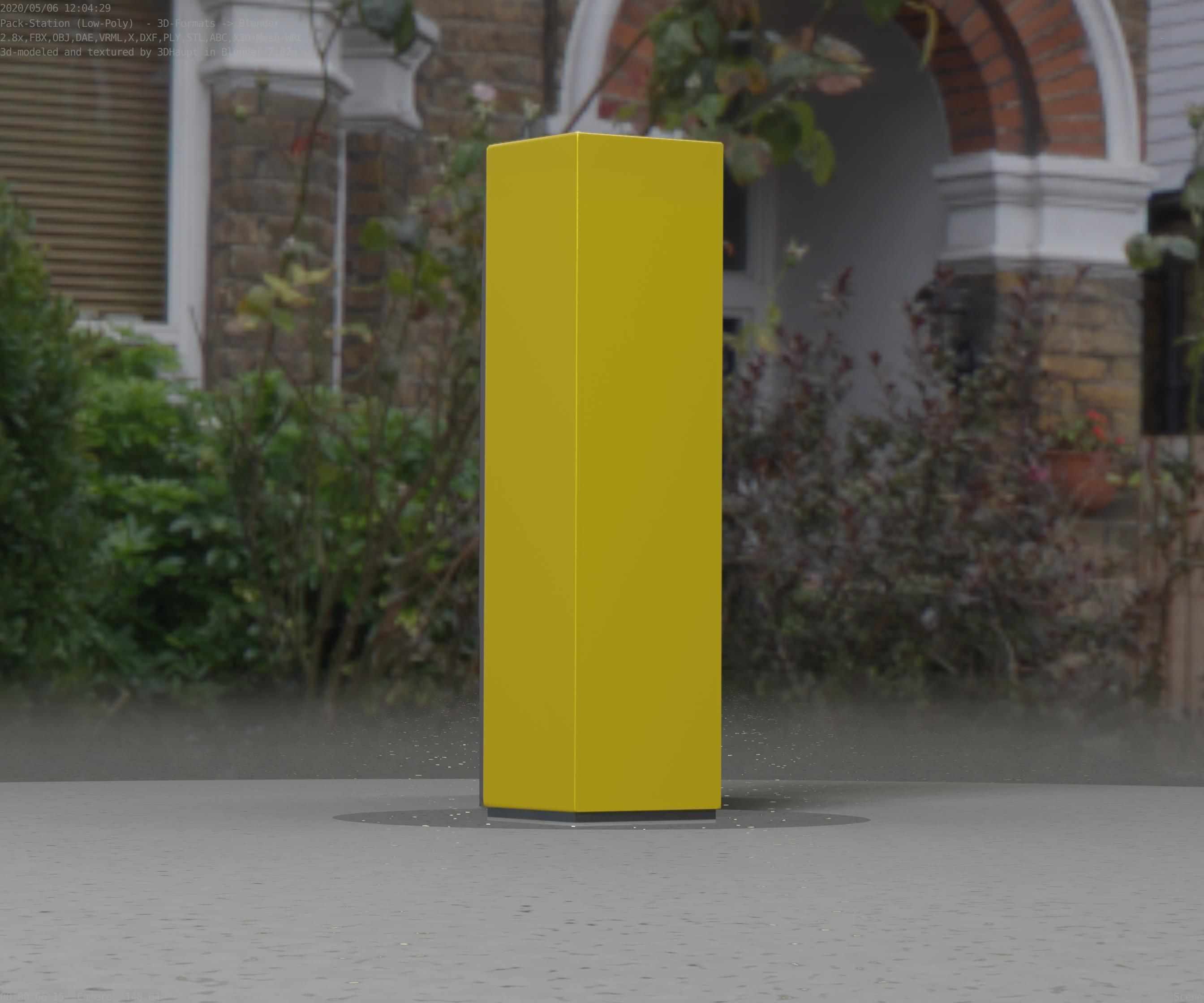 Packstation Object -2- Packstation-Interface-PC Low-poly 3D model_77