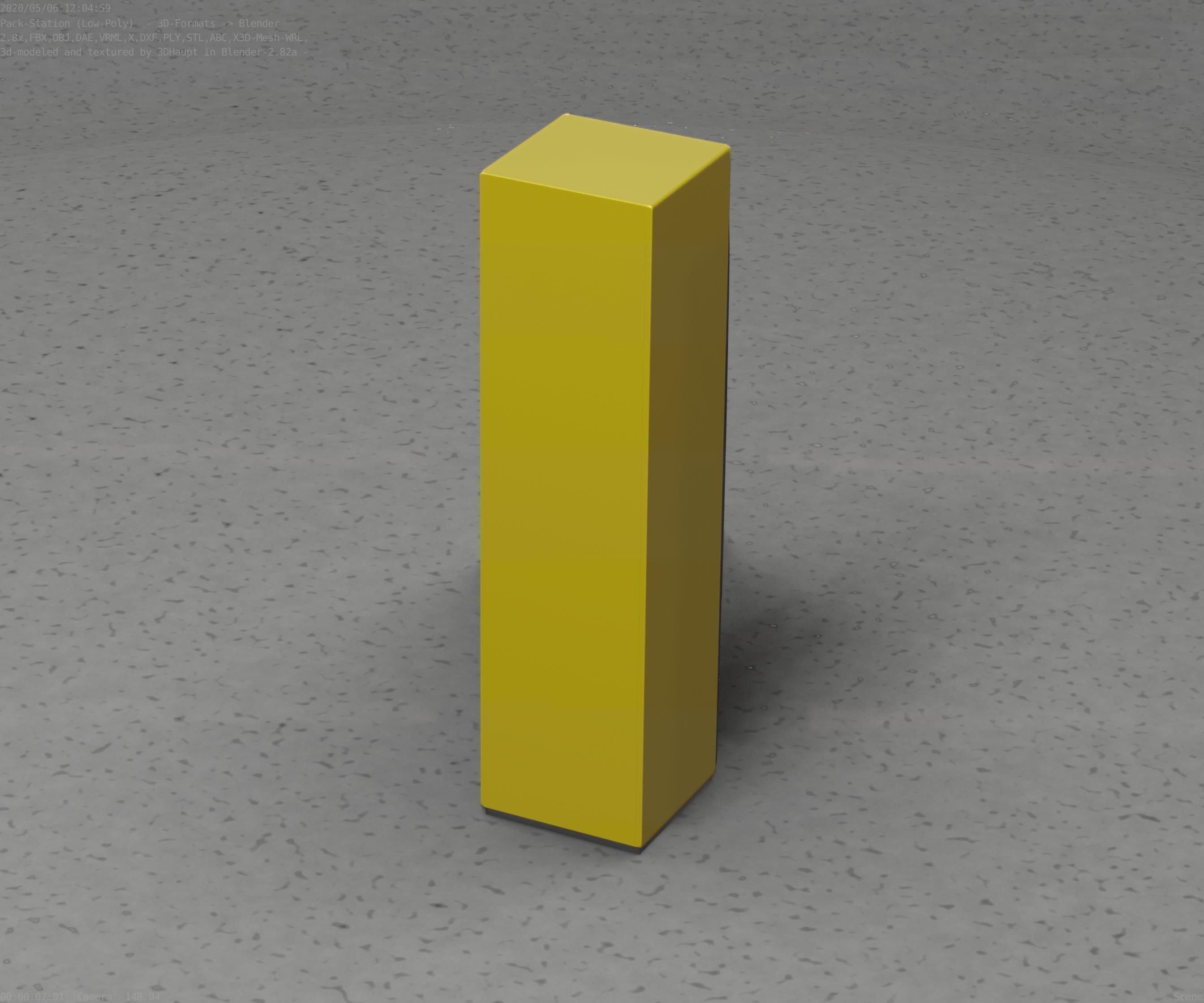 Packstation Object -2- Packstation-Interface-PC Low-poly 3D model_88