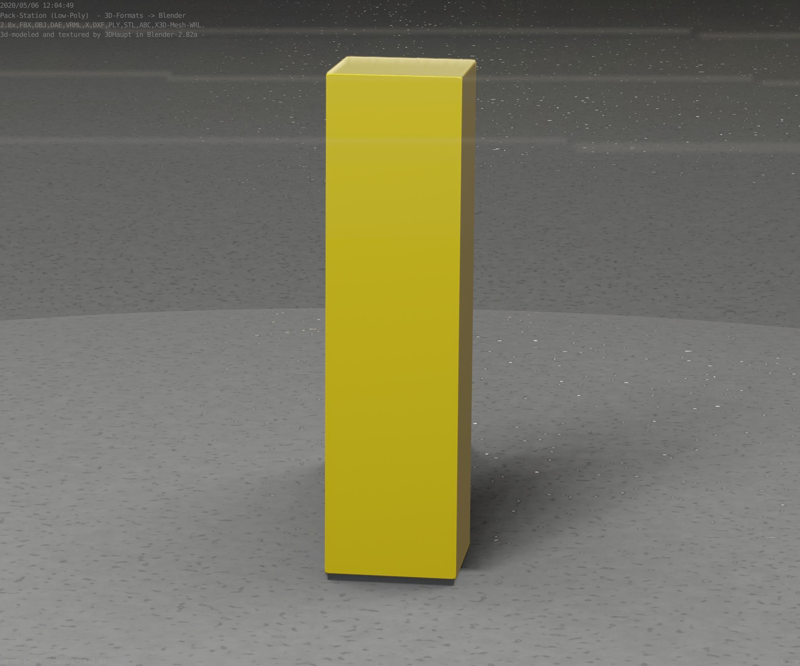 Packstation Object -2- Packstation-Interface-PC Low-poly 3D model_84