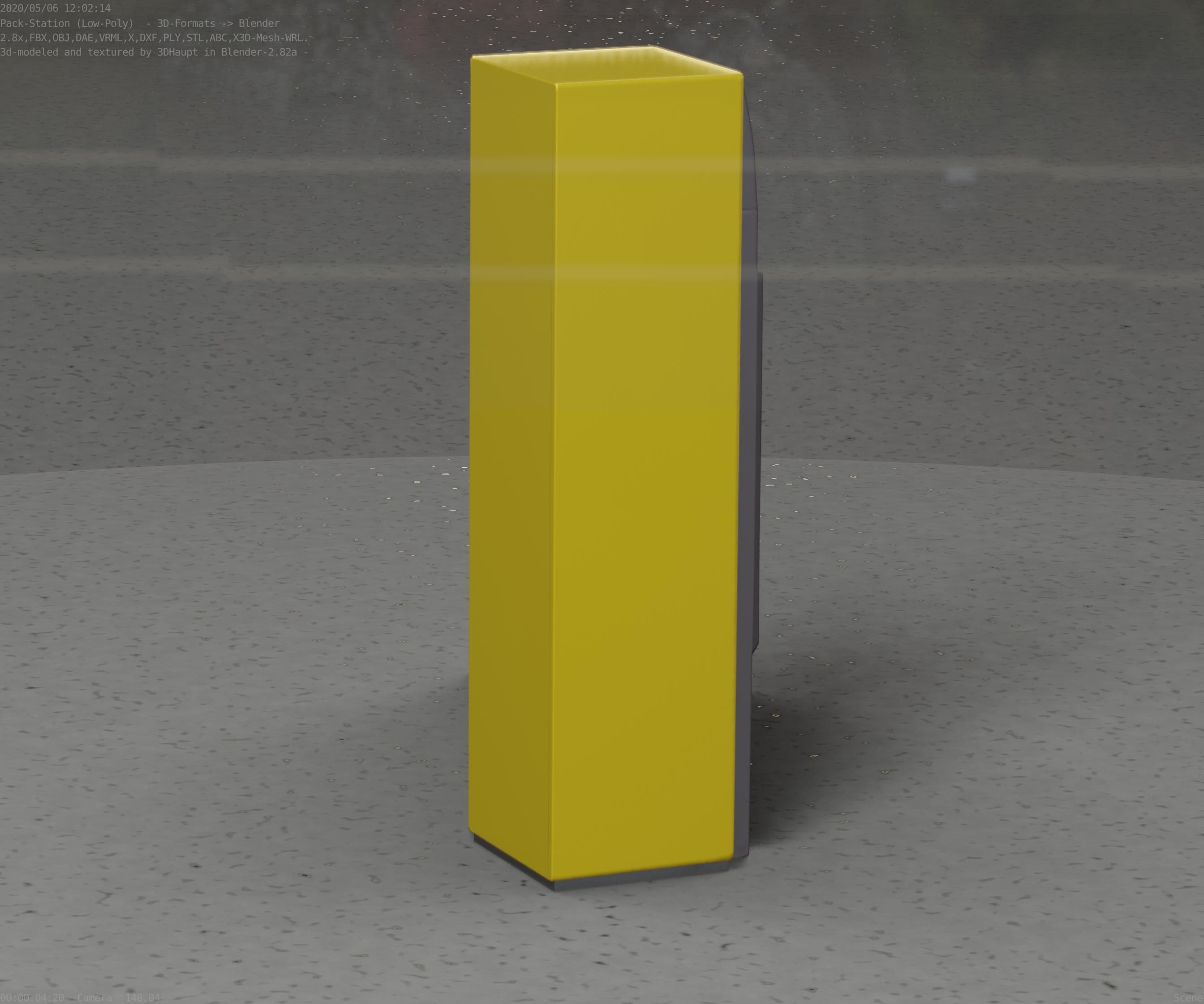 Packstation Object -2- Packstation-Interface-PC Low-poly 3D model_61