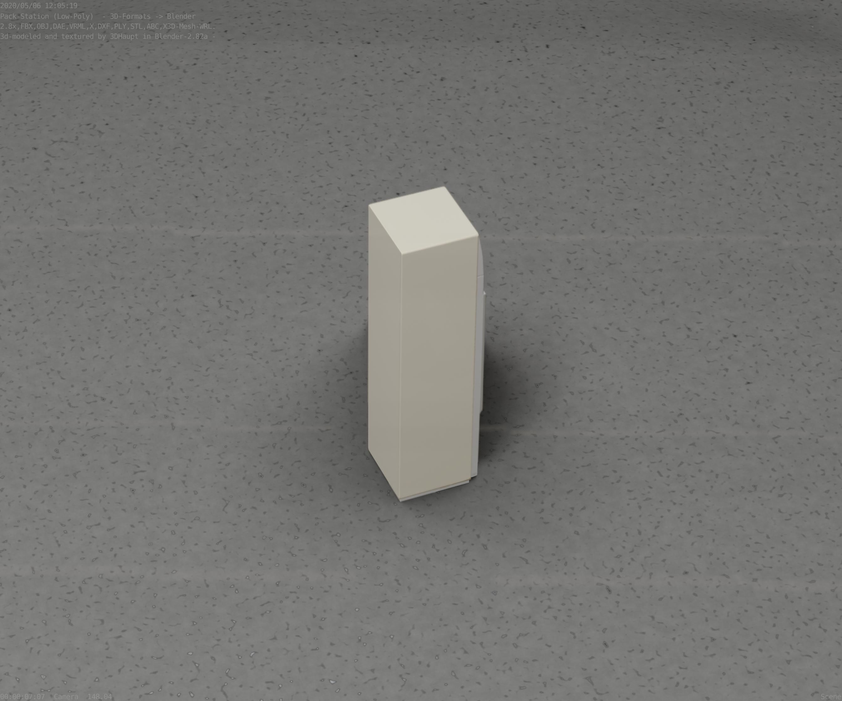 Packstation Object -2- Packstation-Interface-PC Low-poly 3D model_94