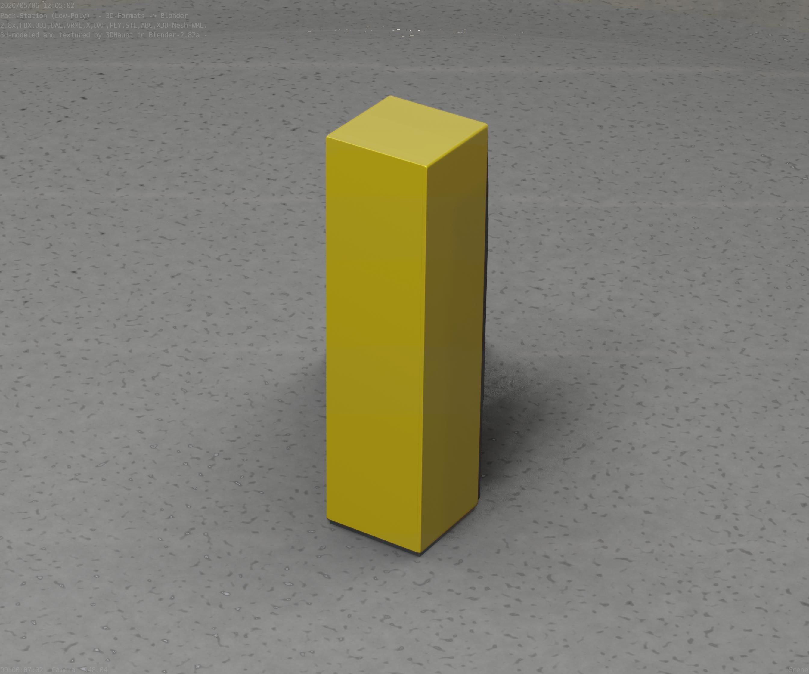 Packstation Object -2- Packstation-Interface-PC Low-poly 3D model_89