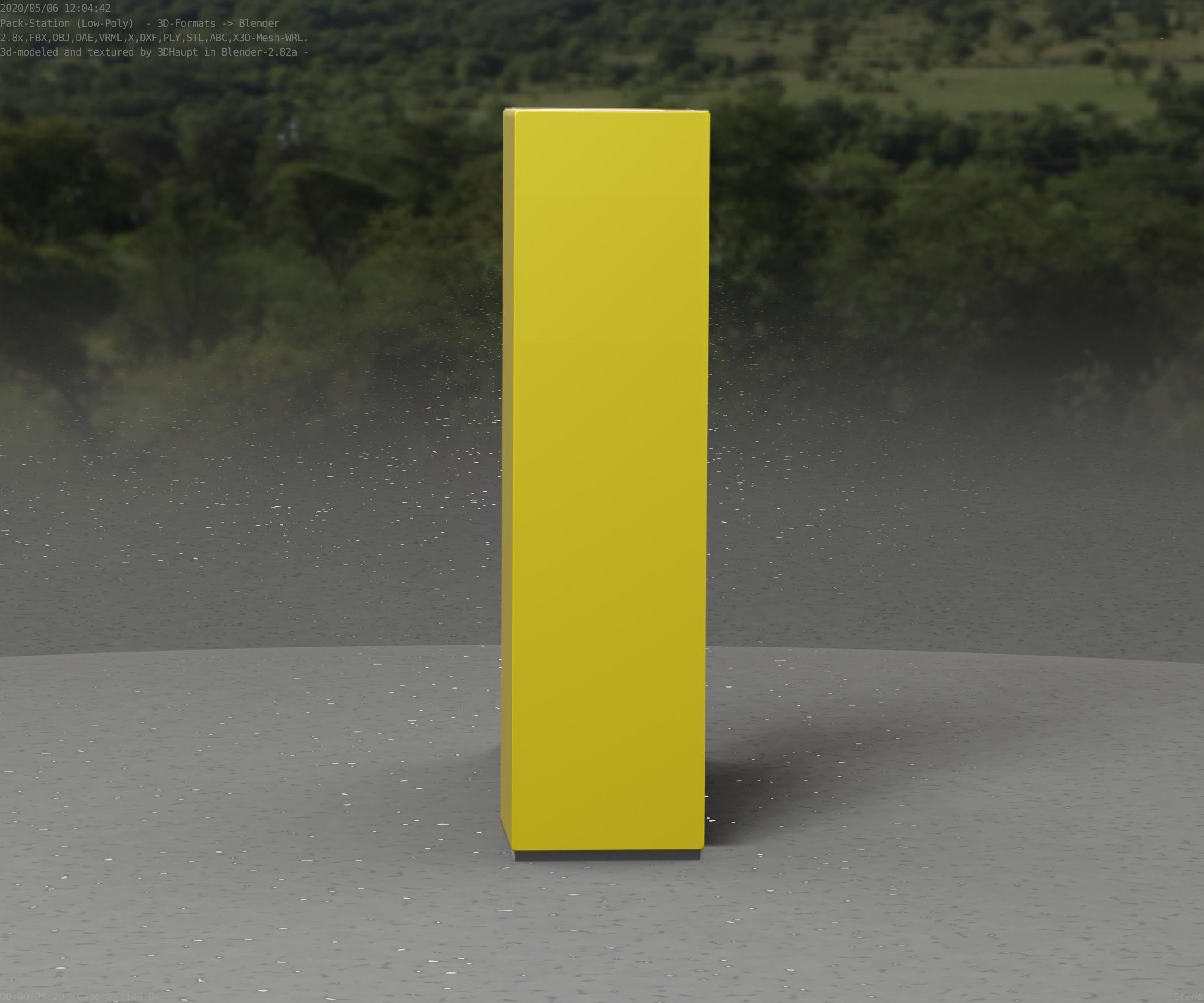 Packstation Object -2- Packstation-Interface-PC Low-poly 3D model_82