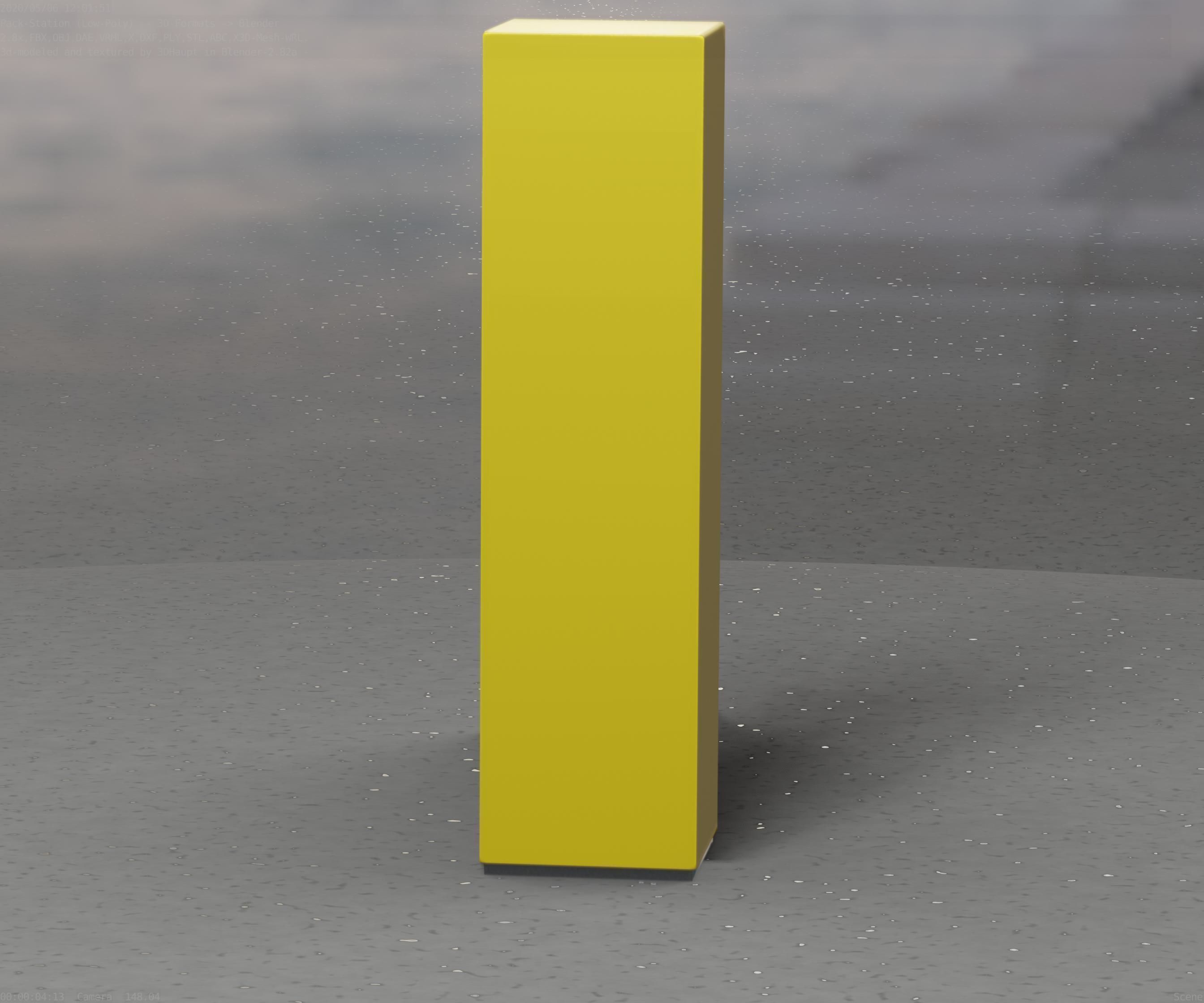 Packstation Object -2- Packstation-Interface-PC Low-poly 3D model_54