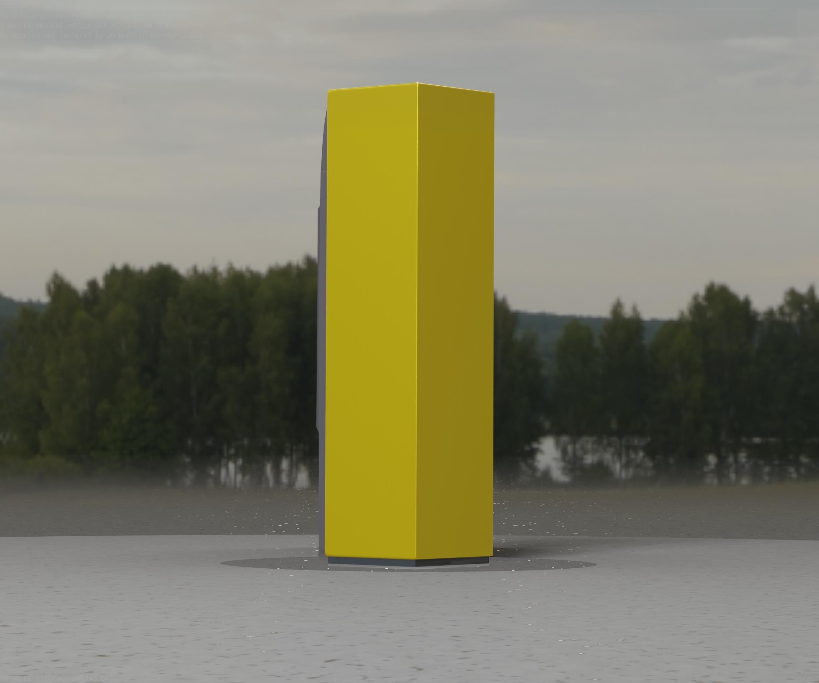 Packstation Object -2- Packstation-Interface-PC Low-poly 3D model_74