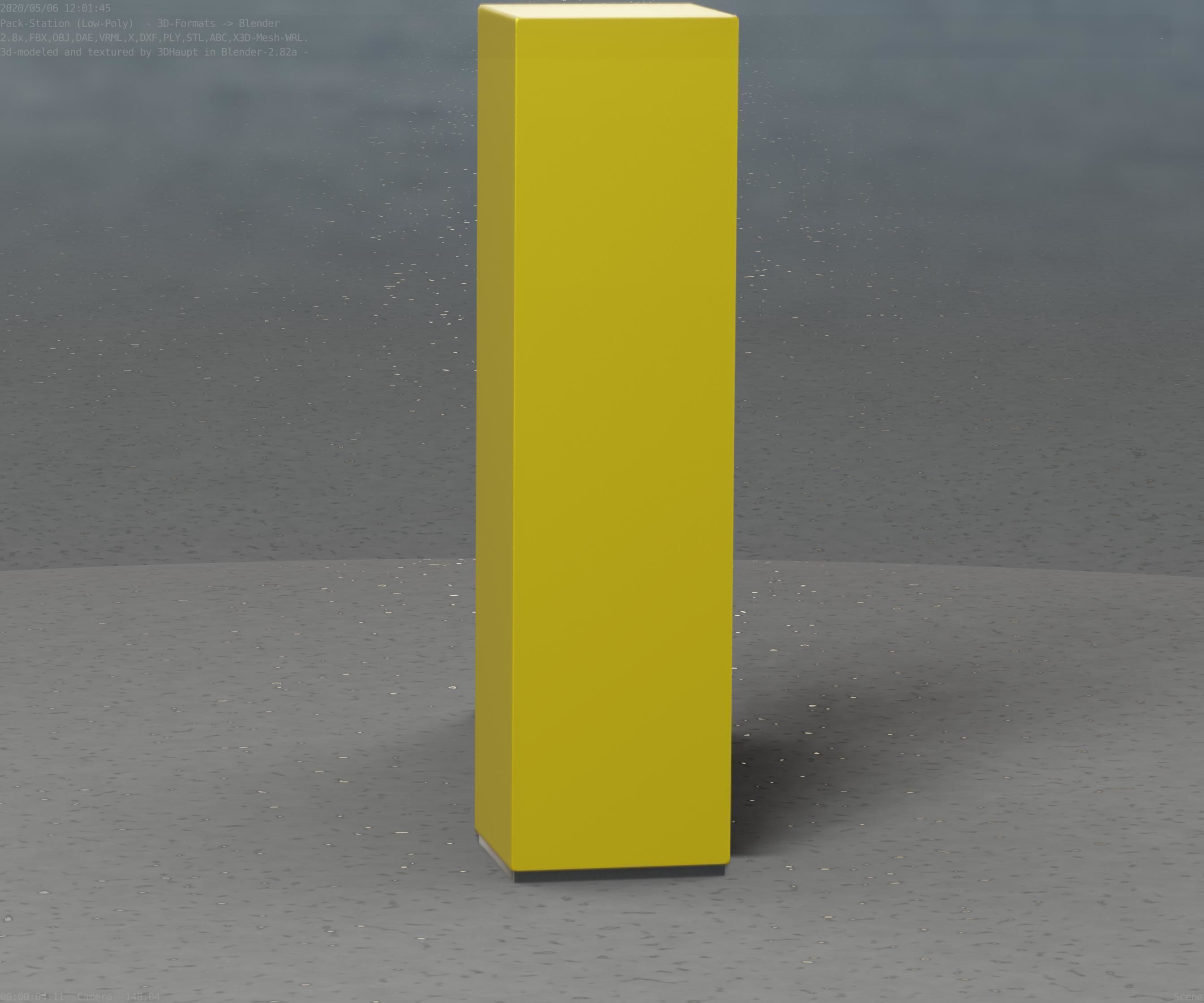 Packstation Object -2- Packstation-Interface-PC Low-poly 3D model_52