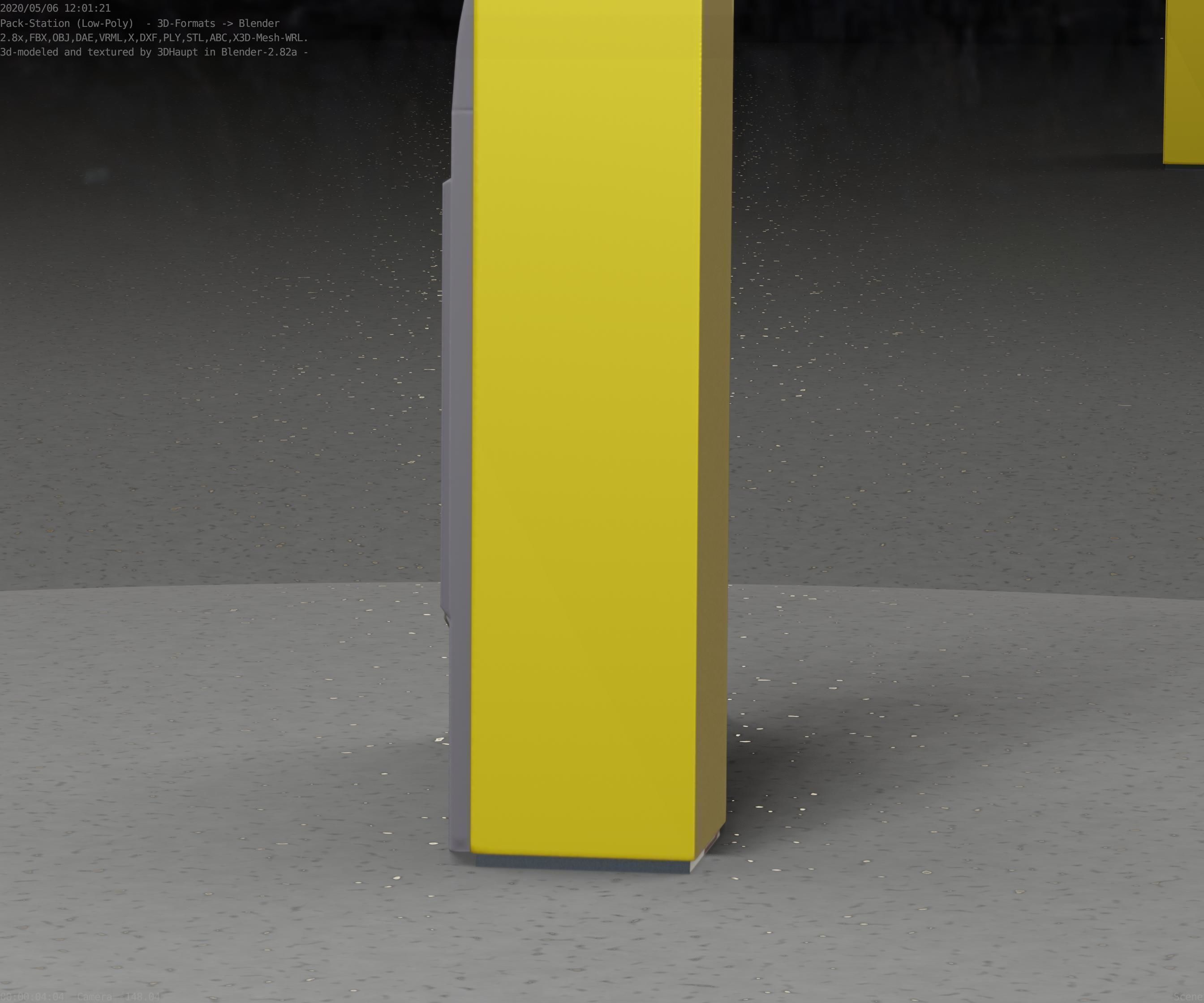 Packstation Object -2- Packstation-Interface-PC Low-poly 3D model_45