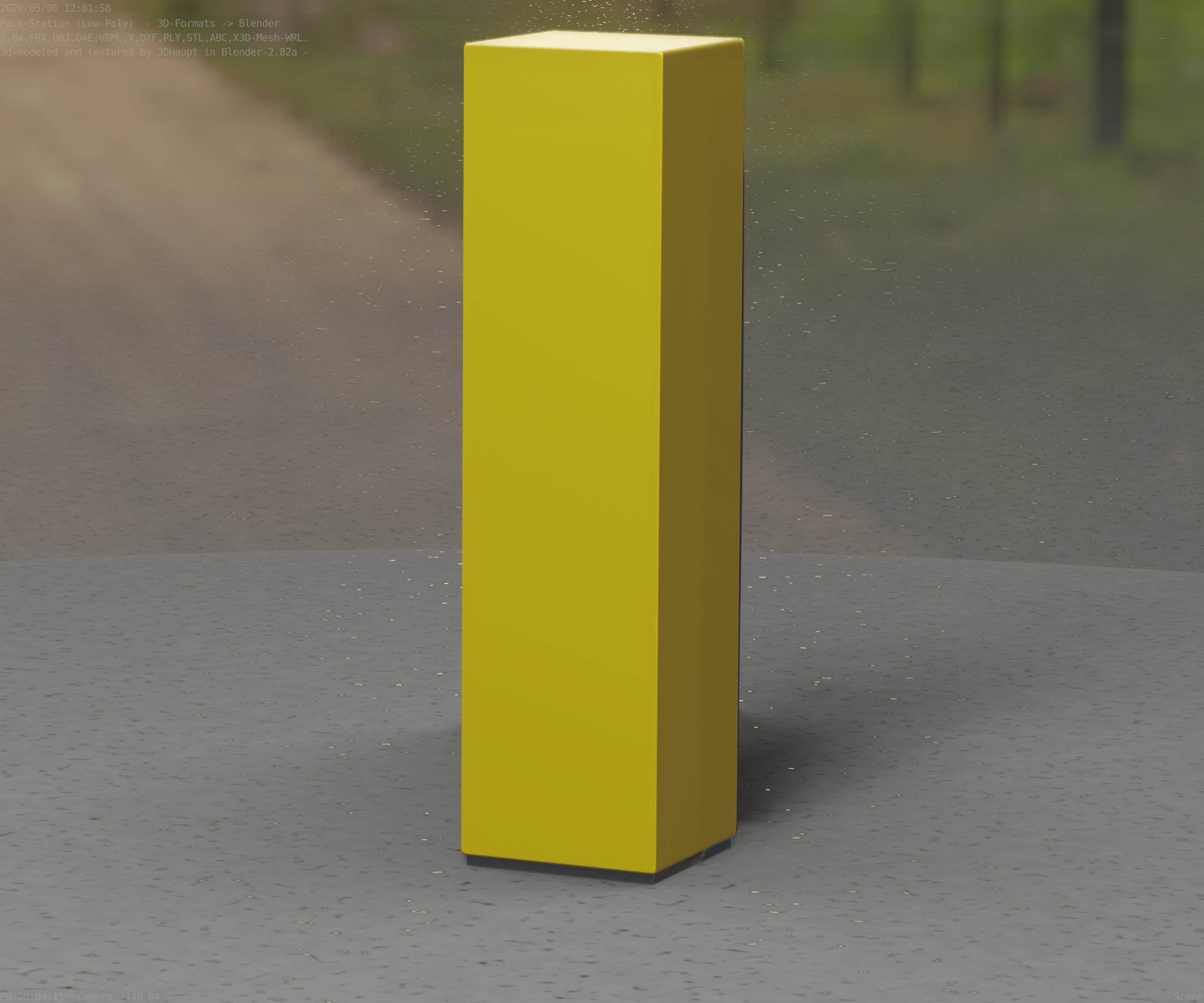 Packstation Object -2- Packstation-Interface-PC Low-poly 3D model_56