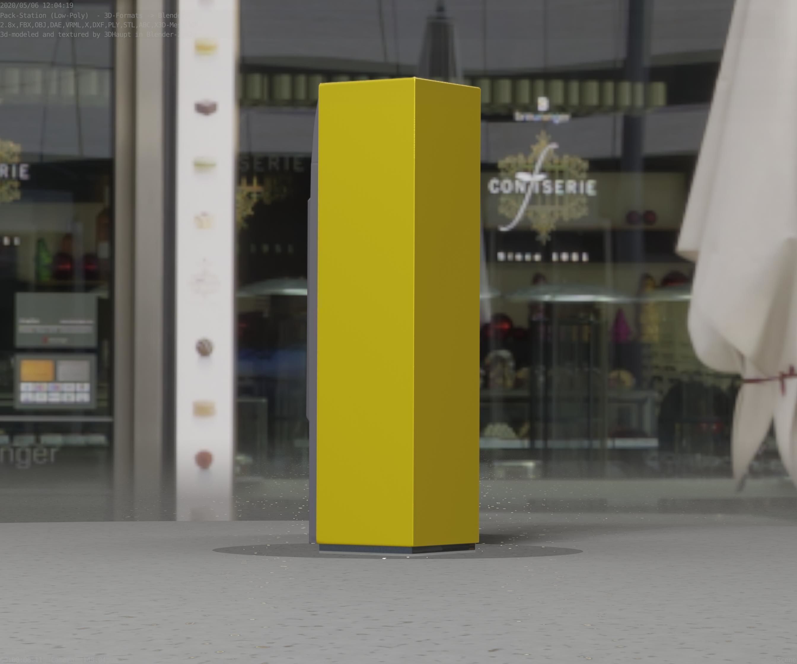 Packstation Object -2- Packstation-Interface-PC Low-poly 3D model_73