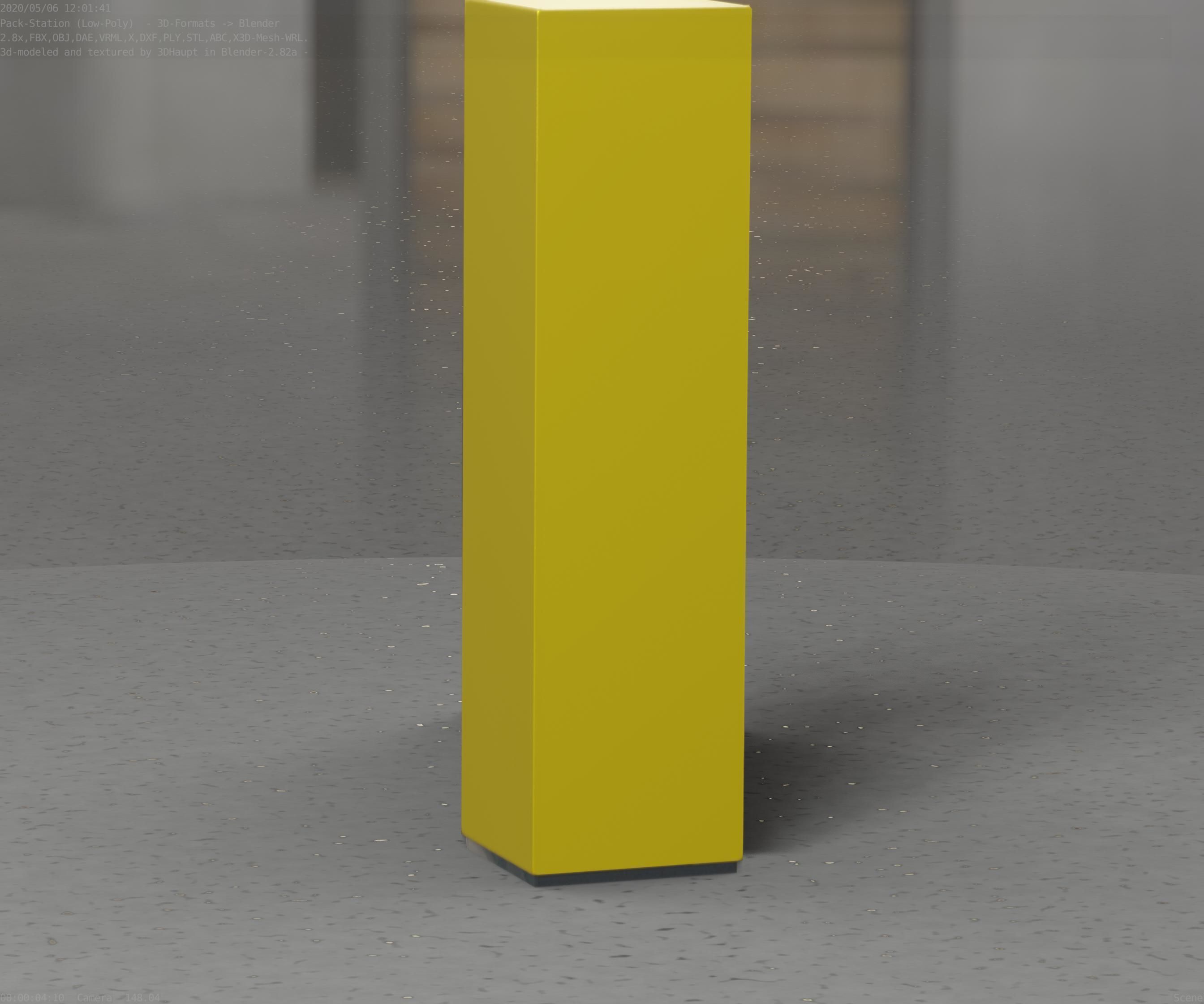 Packstation Object -2- Packstation-Interface-PC Low-poly 3D model_51