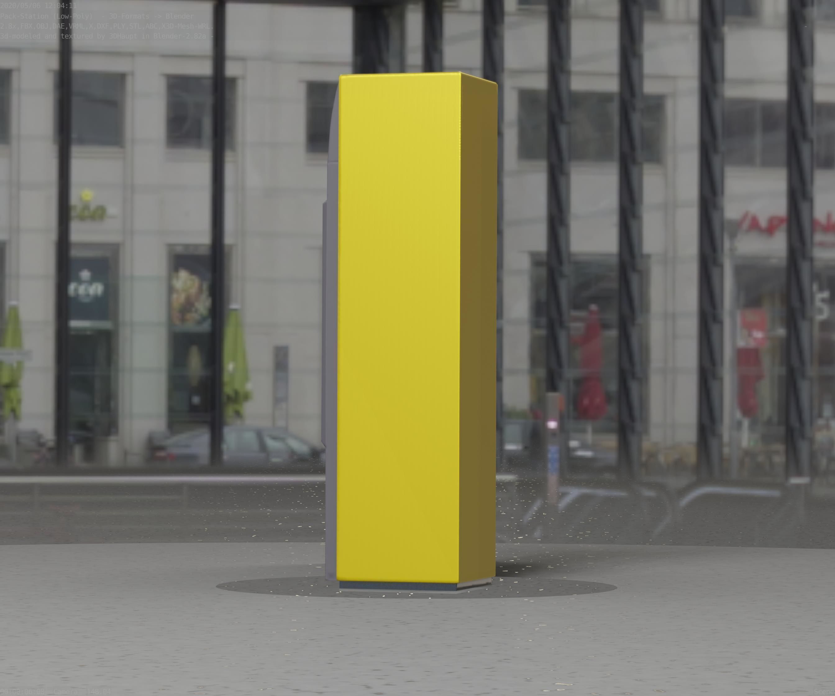 Packstation Object -2- Packstation-Interface-PC Low-poly 3D model_70