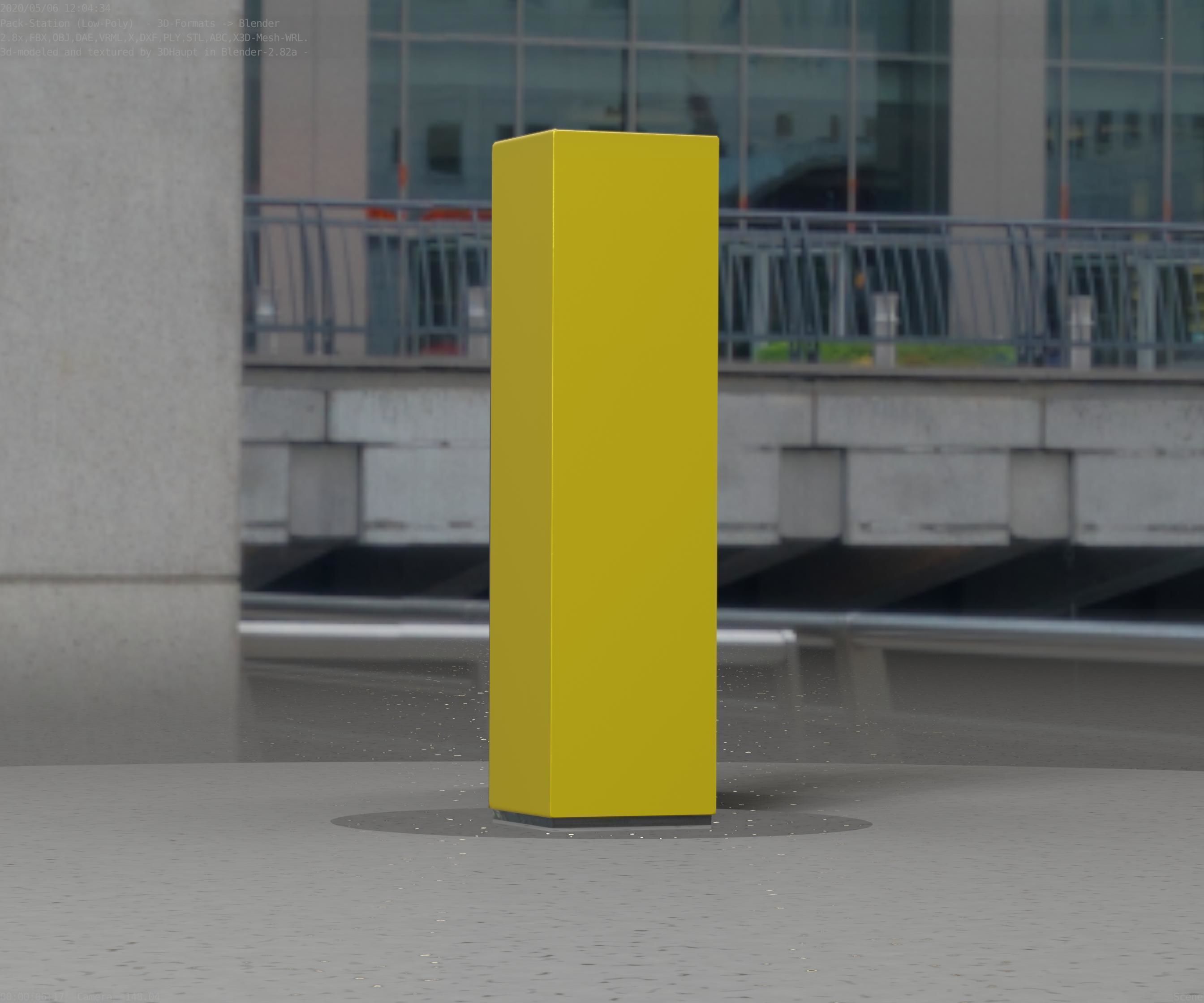 Packstation Object -2- Packstation-Interface-PC Low-poly 3D model_79