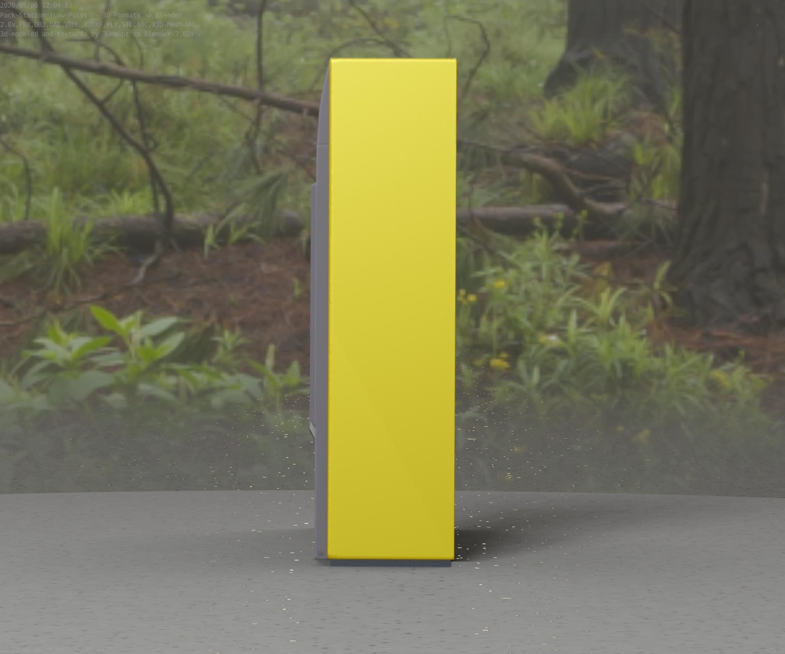 Packstation Object -2- Packstation-Interface-PC Low-poly 3D model_67