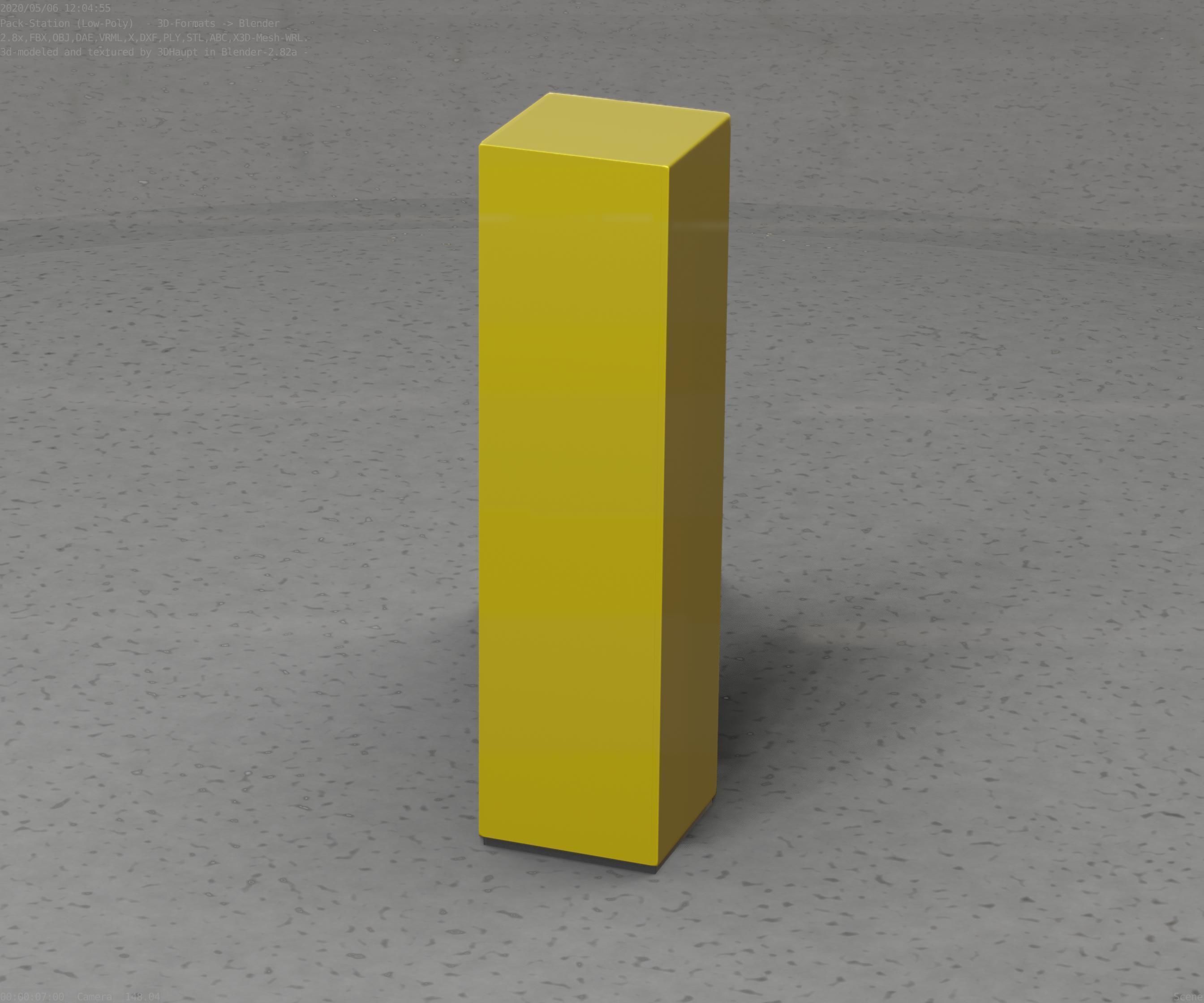 Packstation Object -2- Packstation-Interface-PC Low-poly 3D model_87