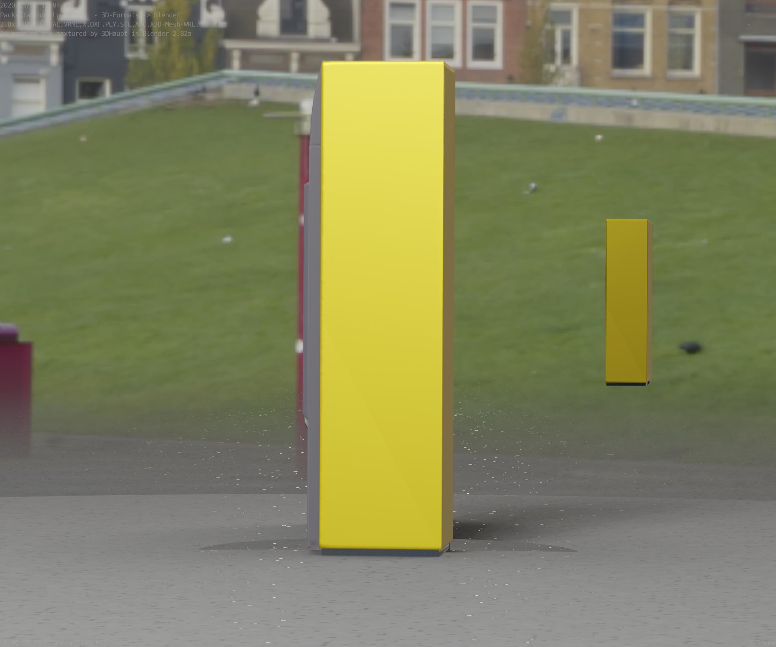 Packstation Object -2- Packstation-Interface-PC Low-poly 3D model_68