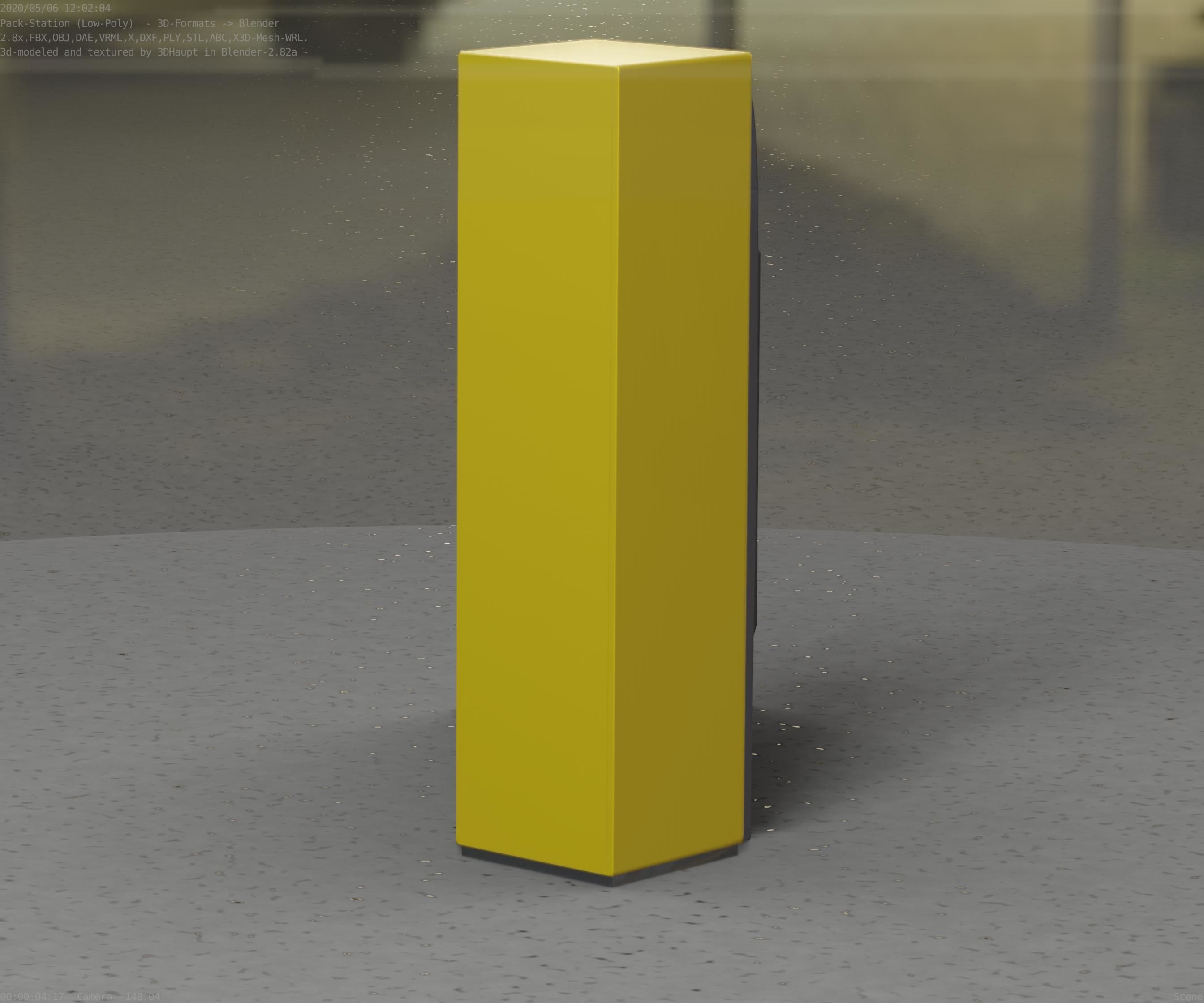 Packstation Object -2- Packstation-Interface-PC Low-poly 3D model_58