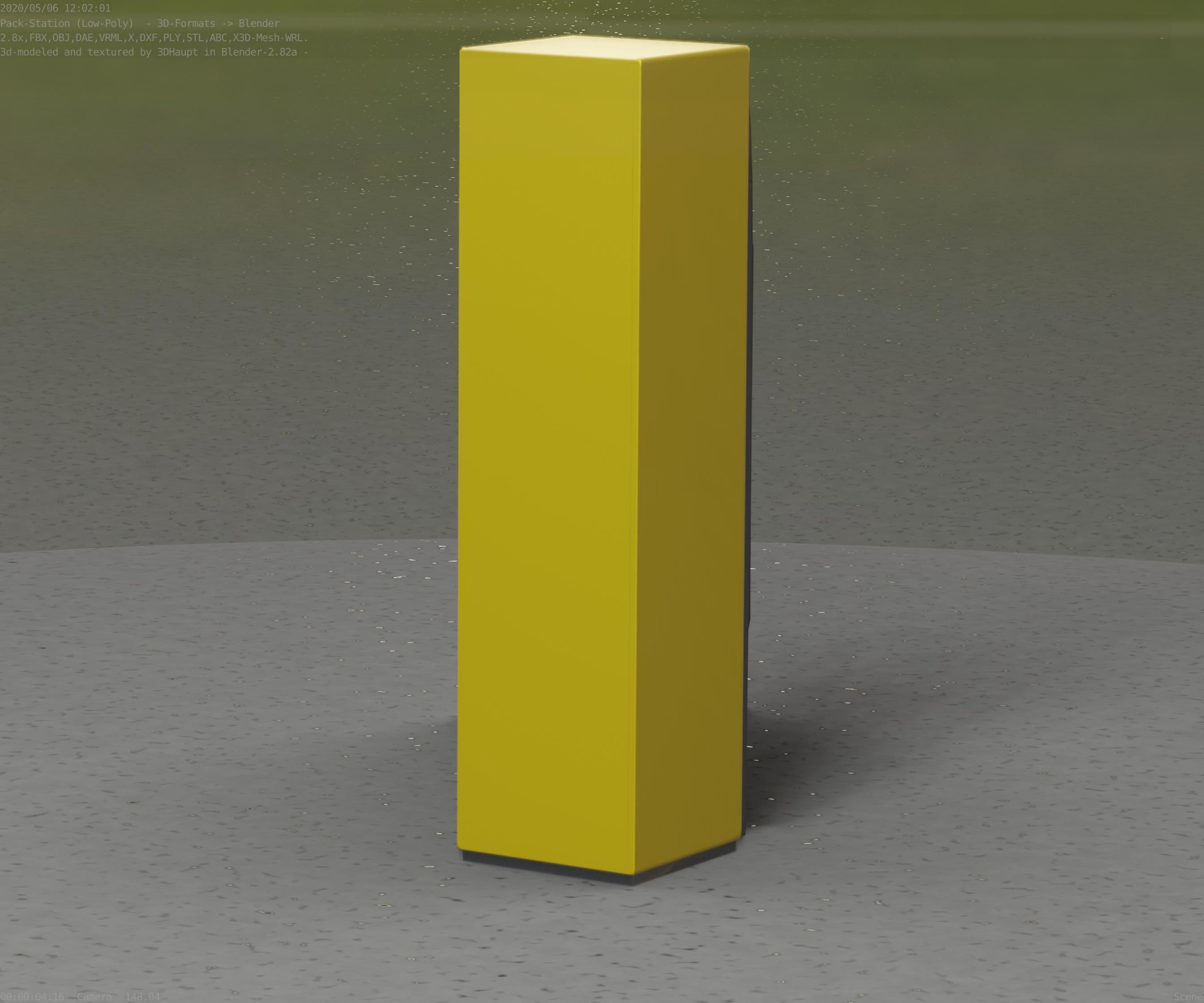 Packstation Object -2- Packstation-Interface-PC Low-poly 3D model_57