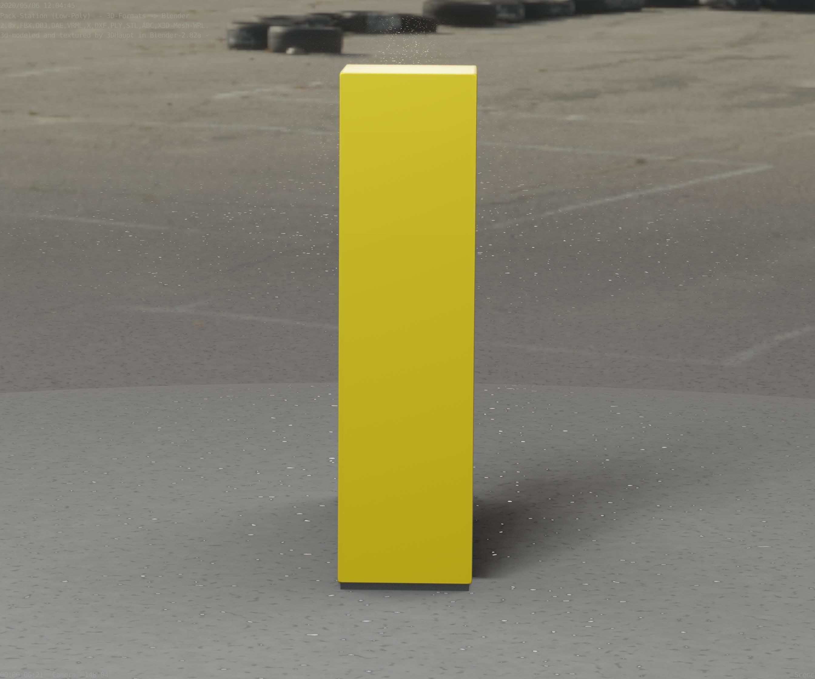 Packstation Object -2- Packstation-Interface-PC Low-poly 3D model_83