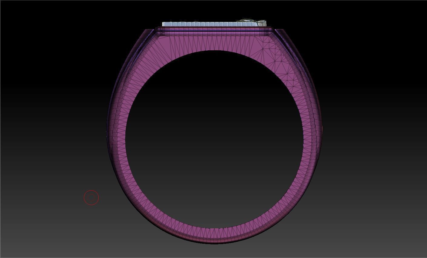 Lion Flag Ring 3D print model_12