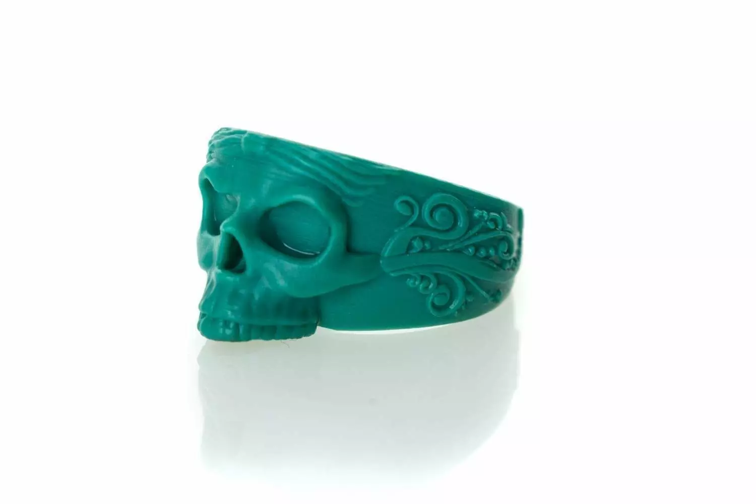 The Skull Ring  3D print model_0