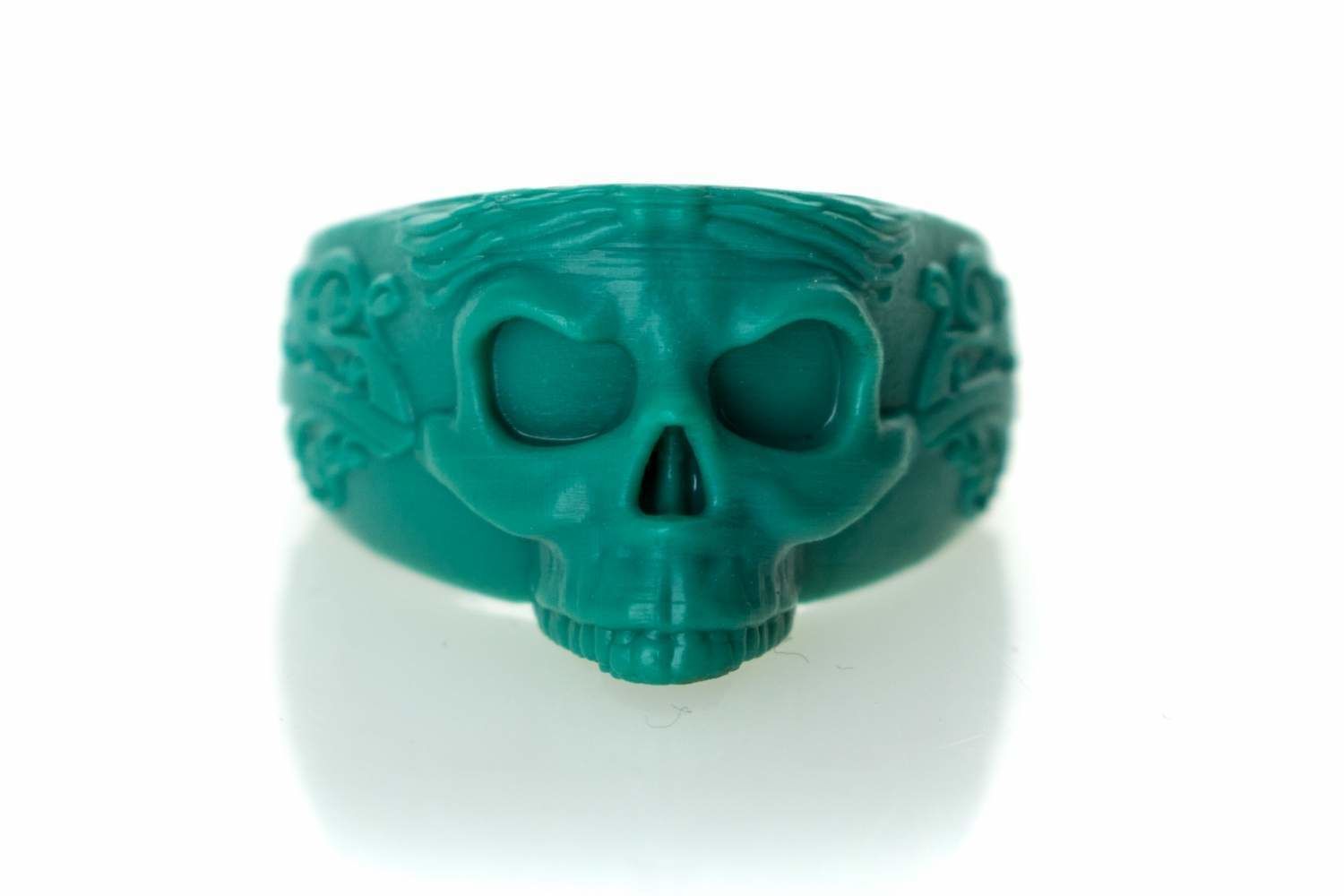 The Skull Ring  3D print model_1