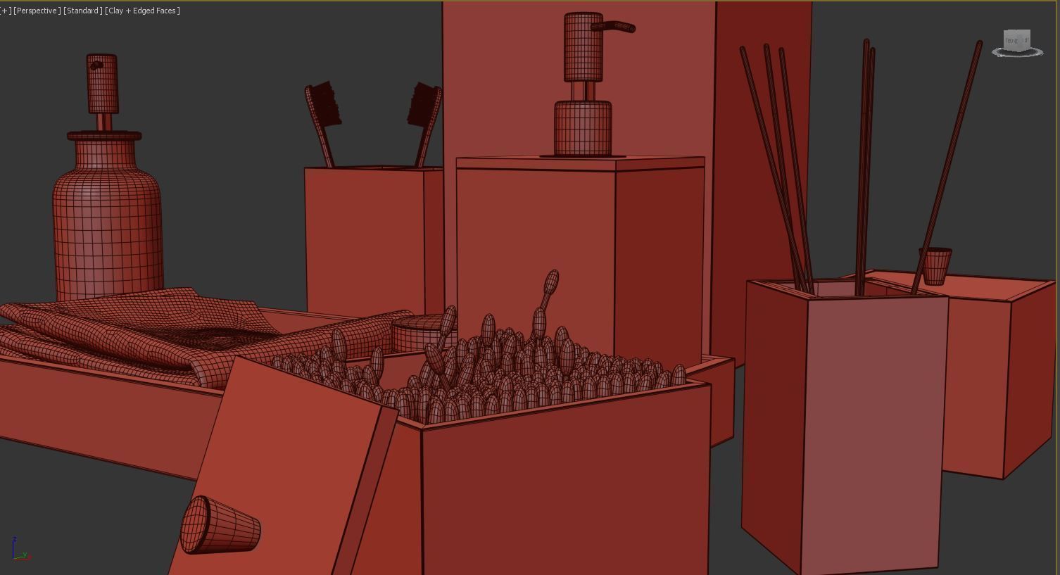 Eco Bathroom Accessory Set 3D model_5