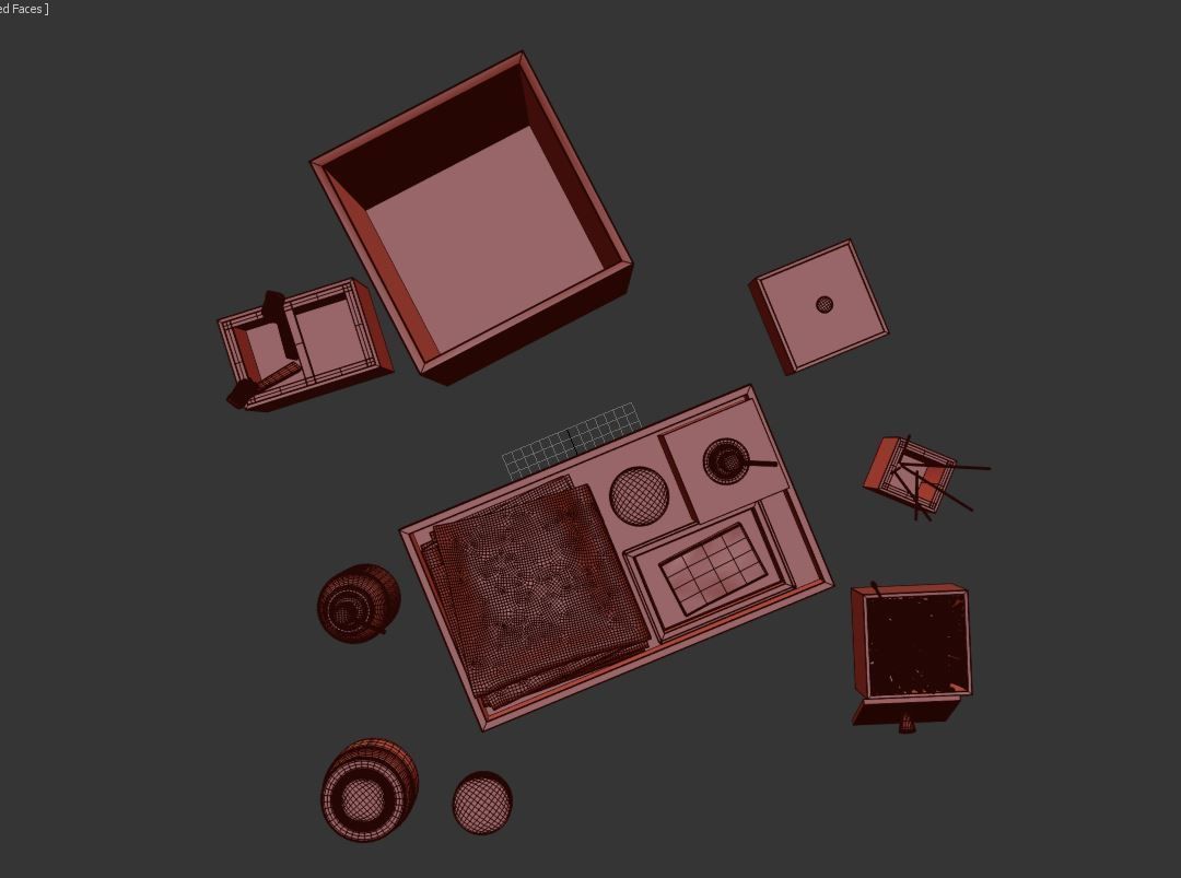 Eco Bathroom Accessory Set 3D model_3