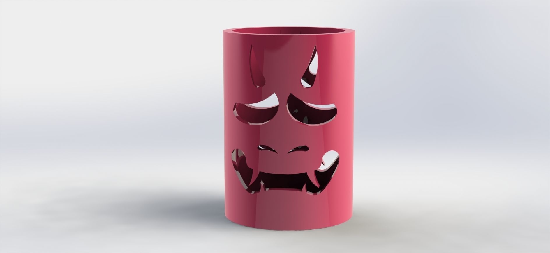 Oni Pen Holder  3D print model_1