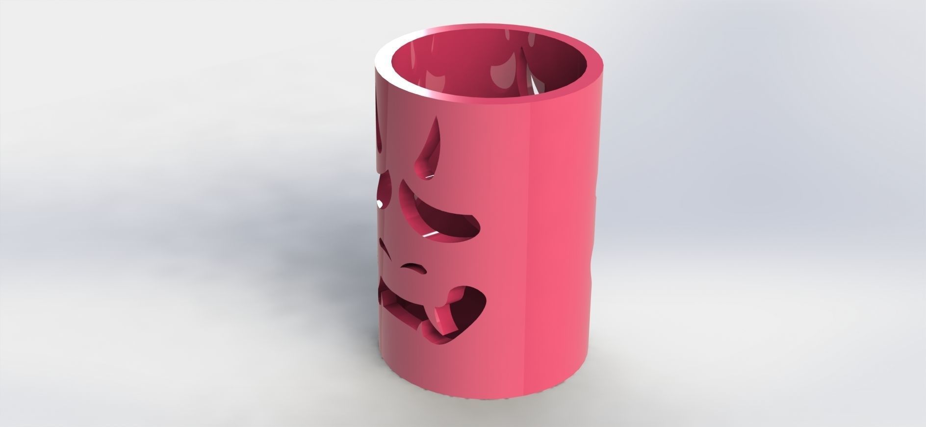 Oni Pen Holder  3D print model_2