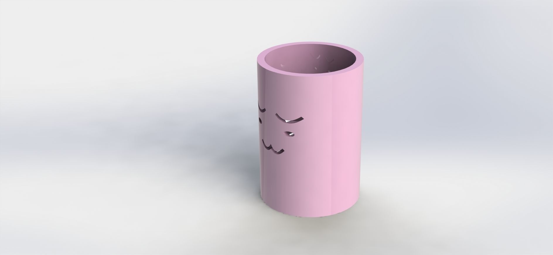Weaboo pen Holder  3D print model_1