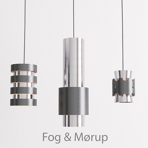Ceilings pendants set 3D model