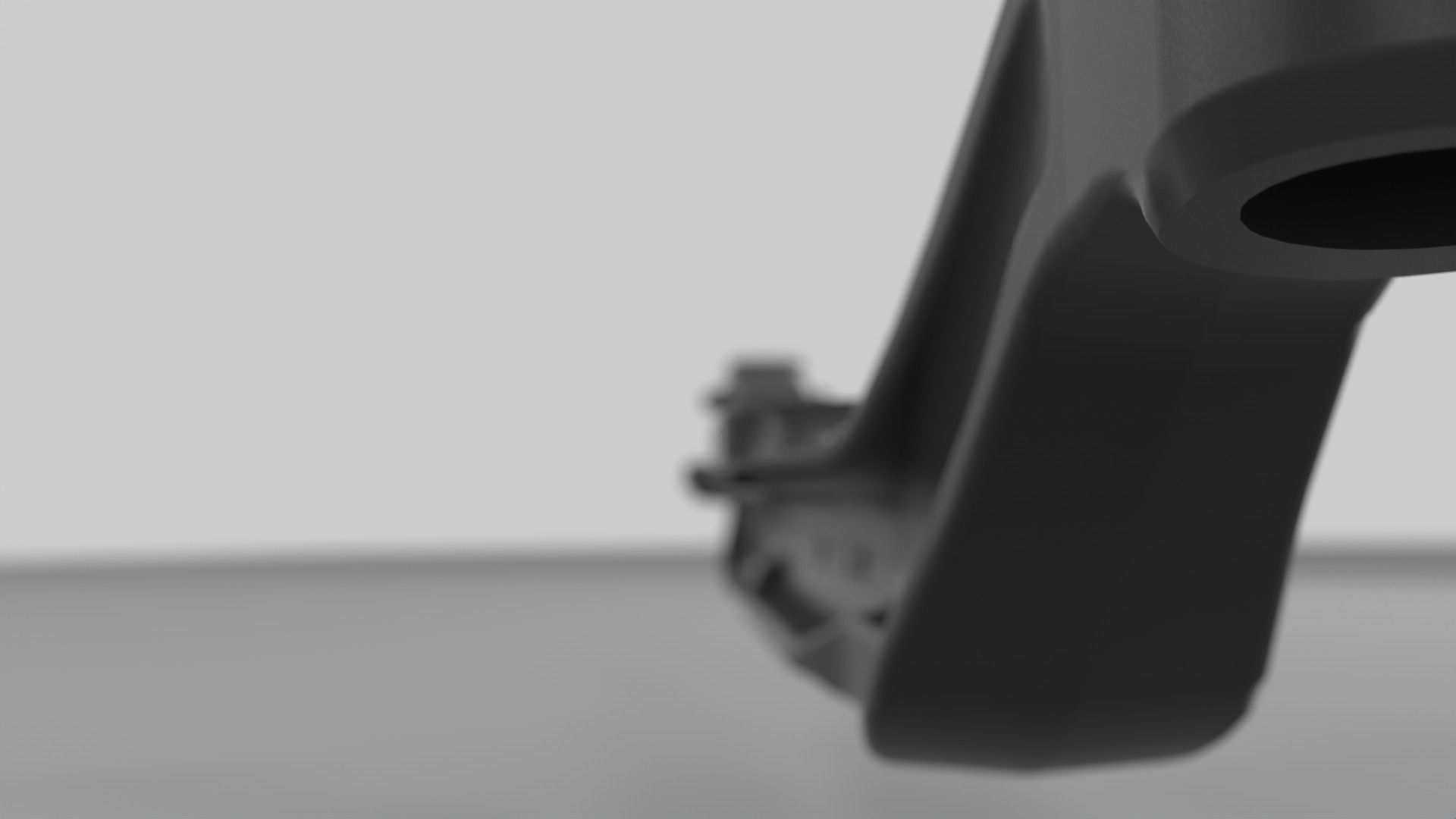 Truck front axle single beam Low-poly 3D model_5