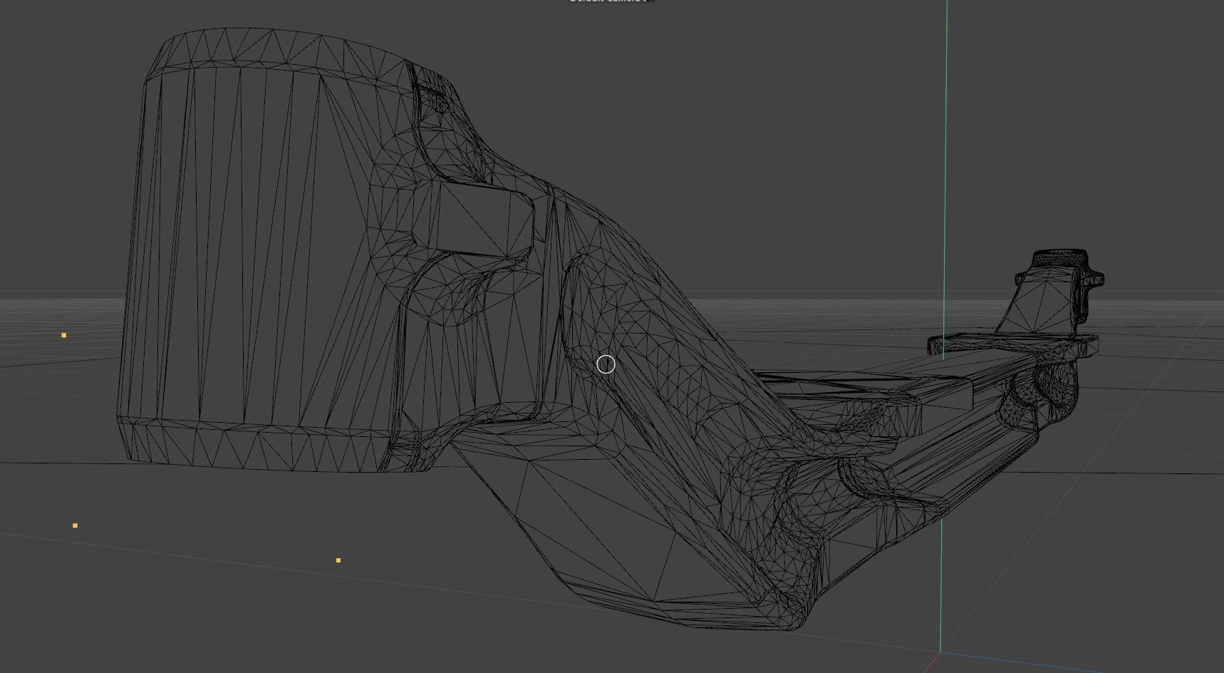 Truck front axle single beam Low-poly 3D model_11